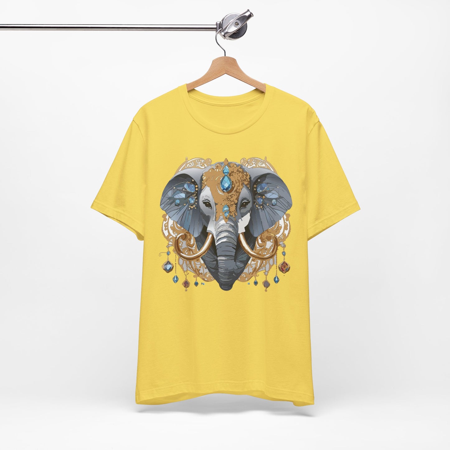 Animal Shirt, Shirt with Animal, Tee Shirt with Gold Animal Medal, Shirt with Antique Animal Medallion