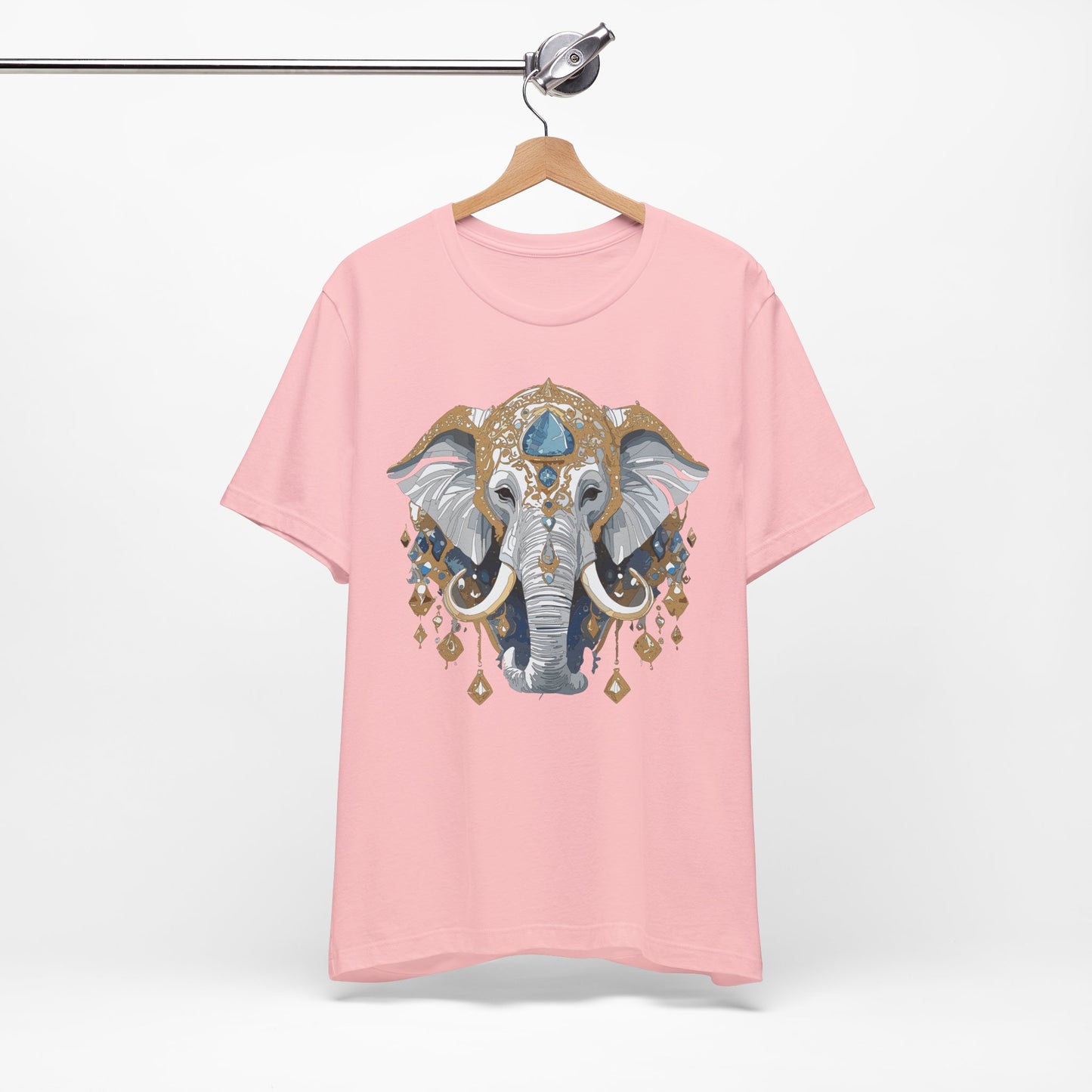 Animal Shirt, Shirt with Animal, Tee Shirt with Gold Animal Medal, Shirt with Antique Animal Medallion