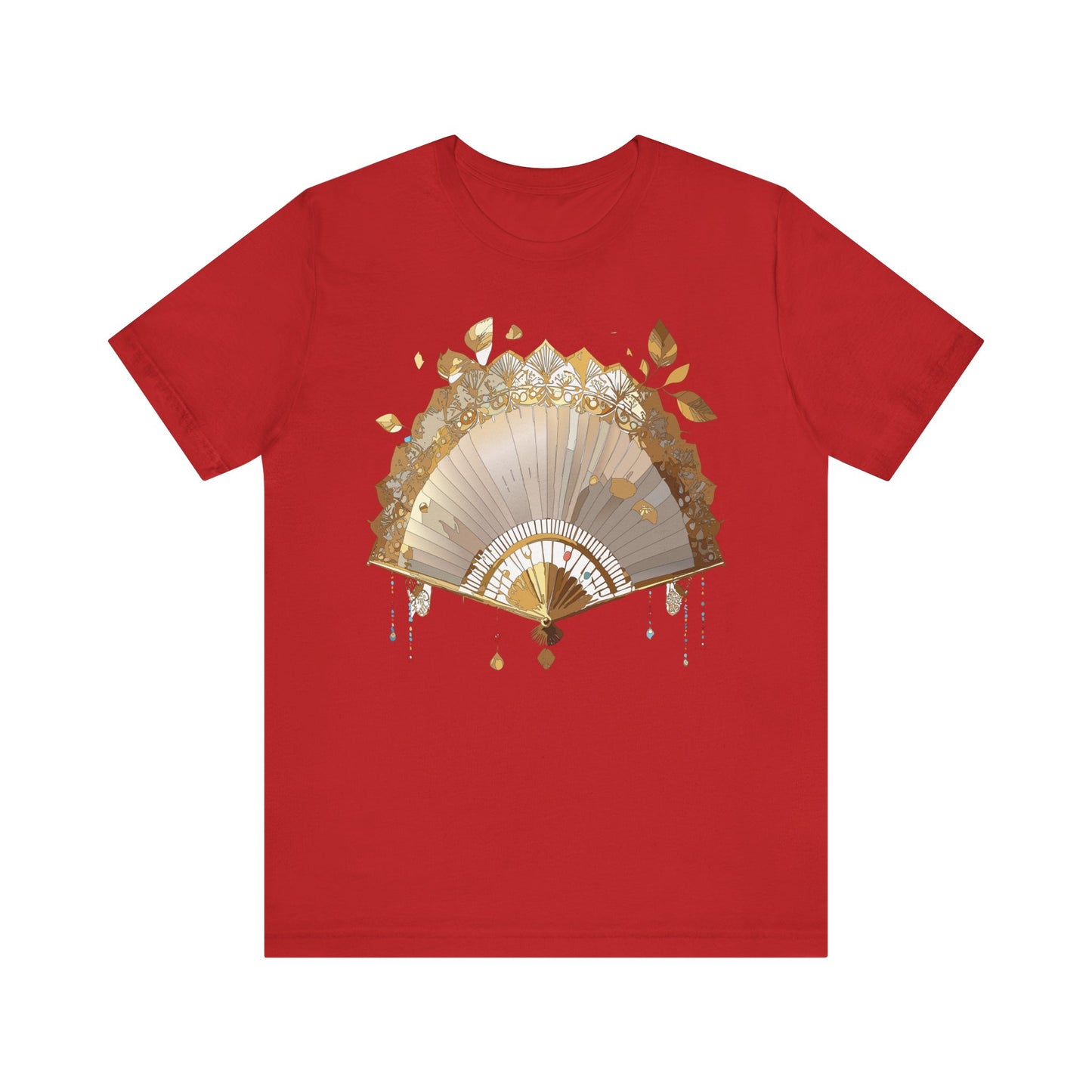 Fan shirt, Shirt with Fan, Tee Shirt with Gold Blower