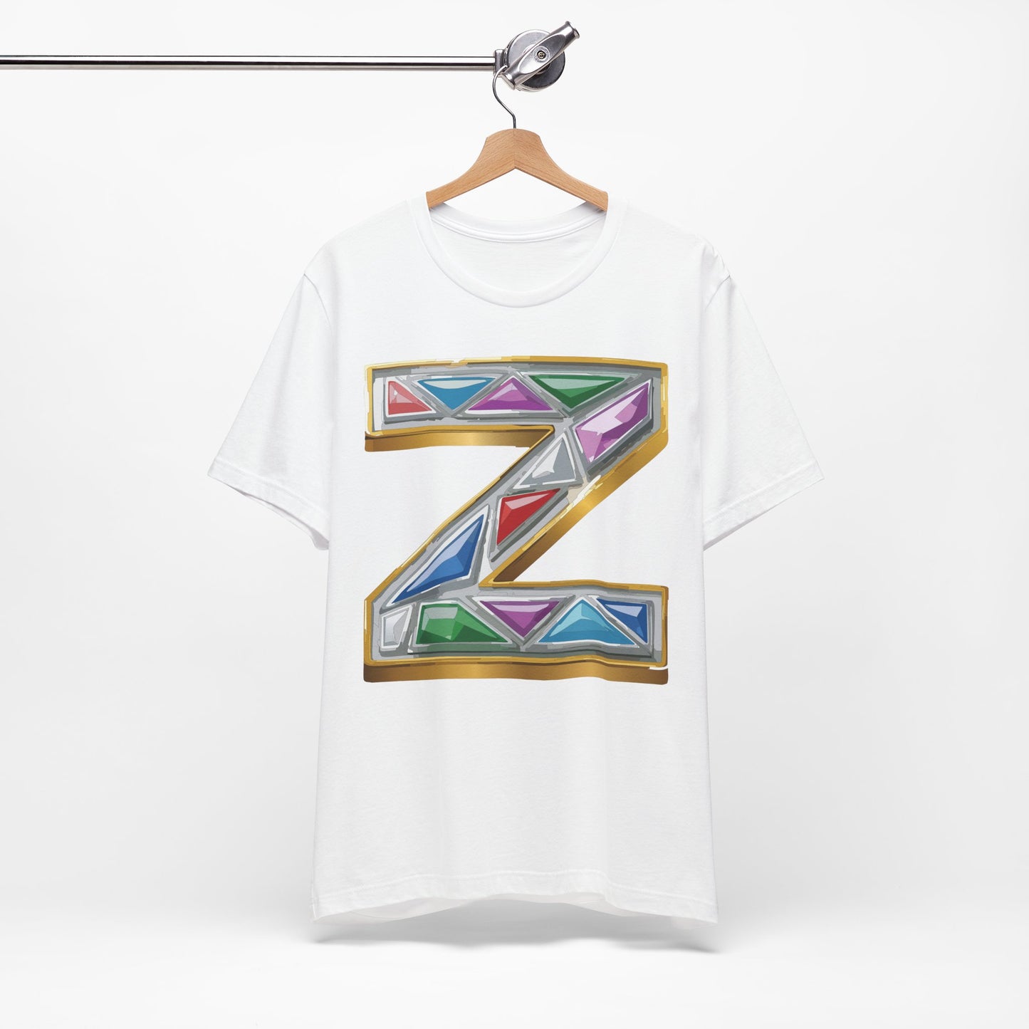 Letter Shirt, Shirt with Letters, Tee Shirt with Gold Letter, Shirt with Antique Letters