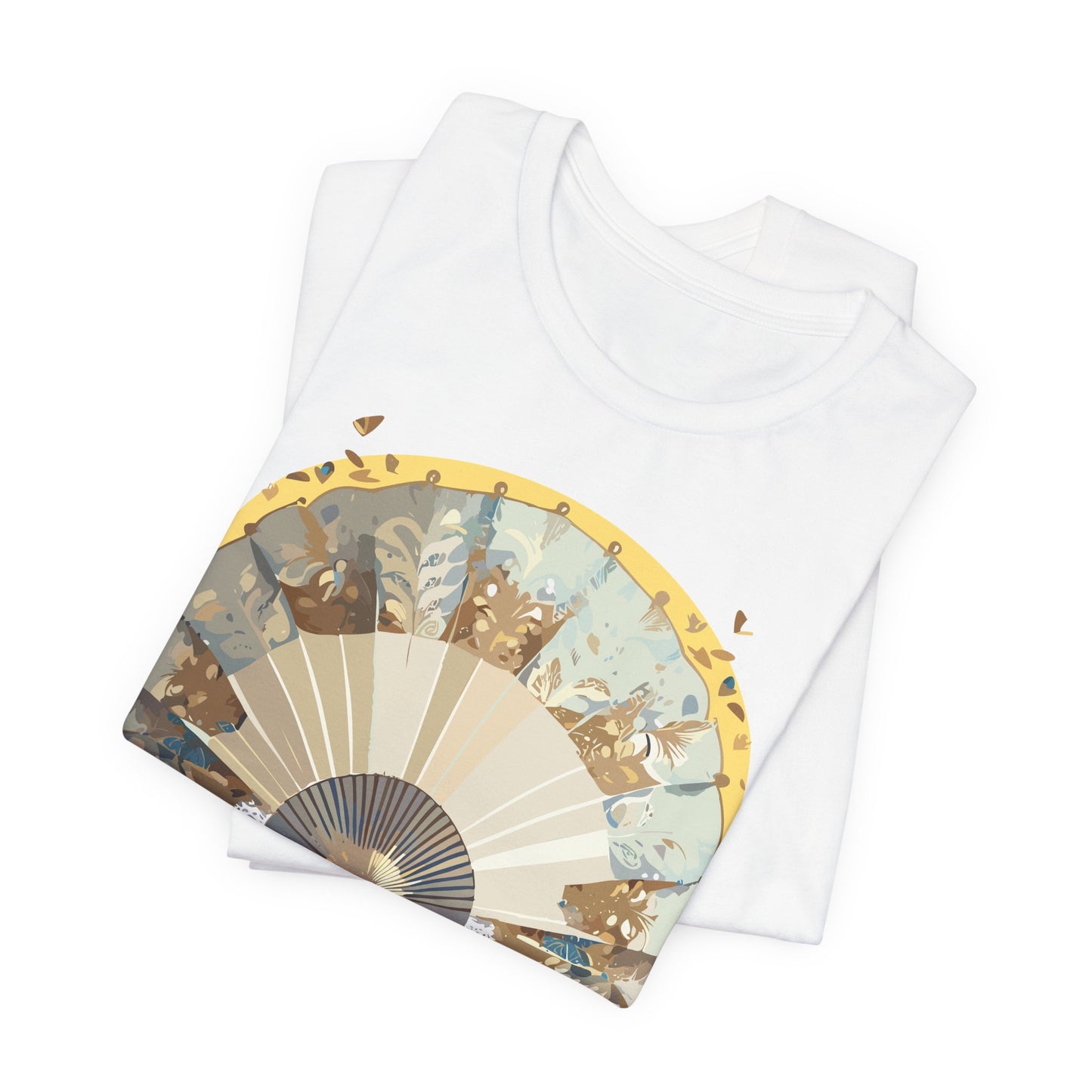 Fan shirt, Shirt with Fan, Tee Shirt with Gold Blower