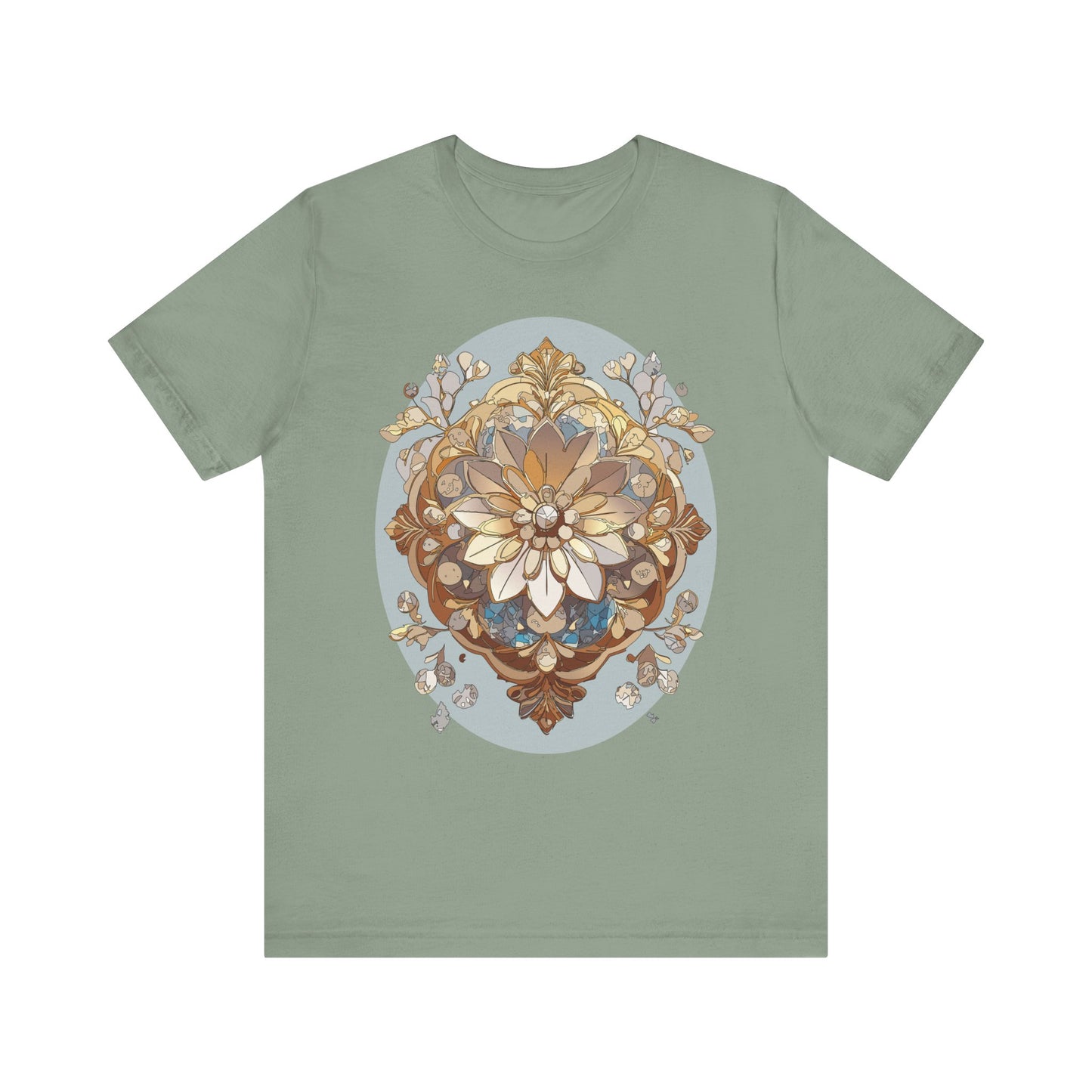 Floral Shirt, Flower Shirt, Tee Shirt with Antique Flower