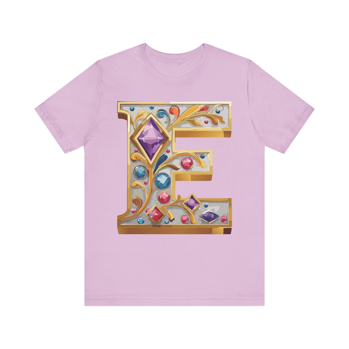 Letter Shirt, Shirt with Letters, Tee Shirt with Gold Letter, Shirt with Antique Letters