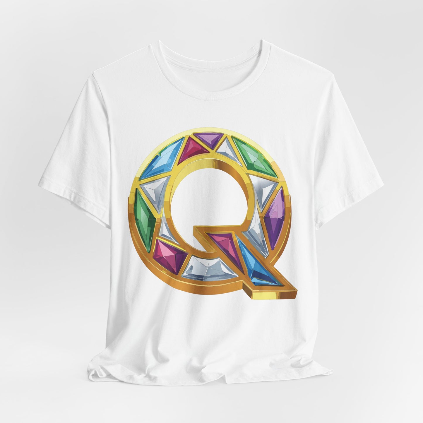 Letter Shirt, Shirt with Letters, Tee Shirt with Gold Letter, Shirt with Antique Letters