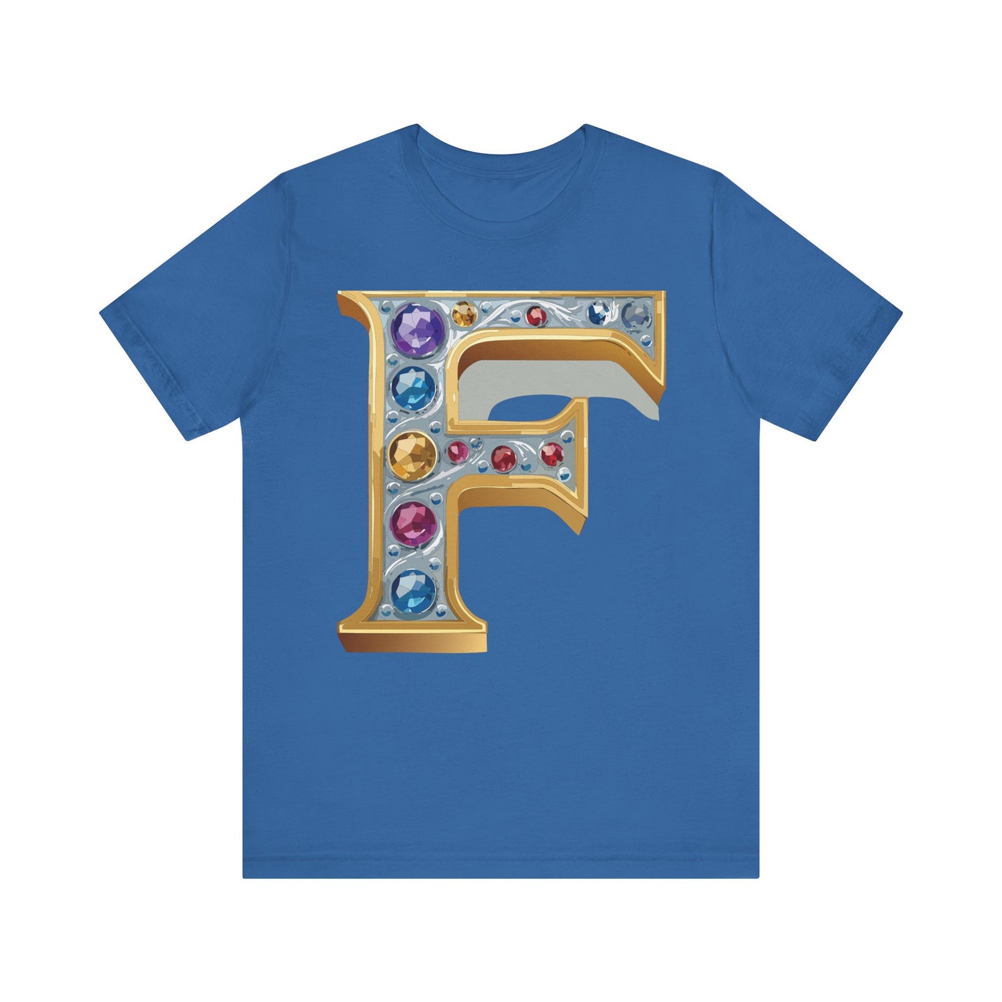 Letter Shirt, Shirt with Letters, Tee Shirt with Gold Letter, Shirt with Antique Letters