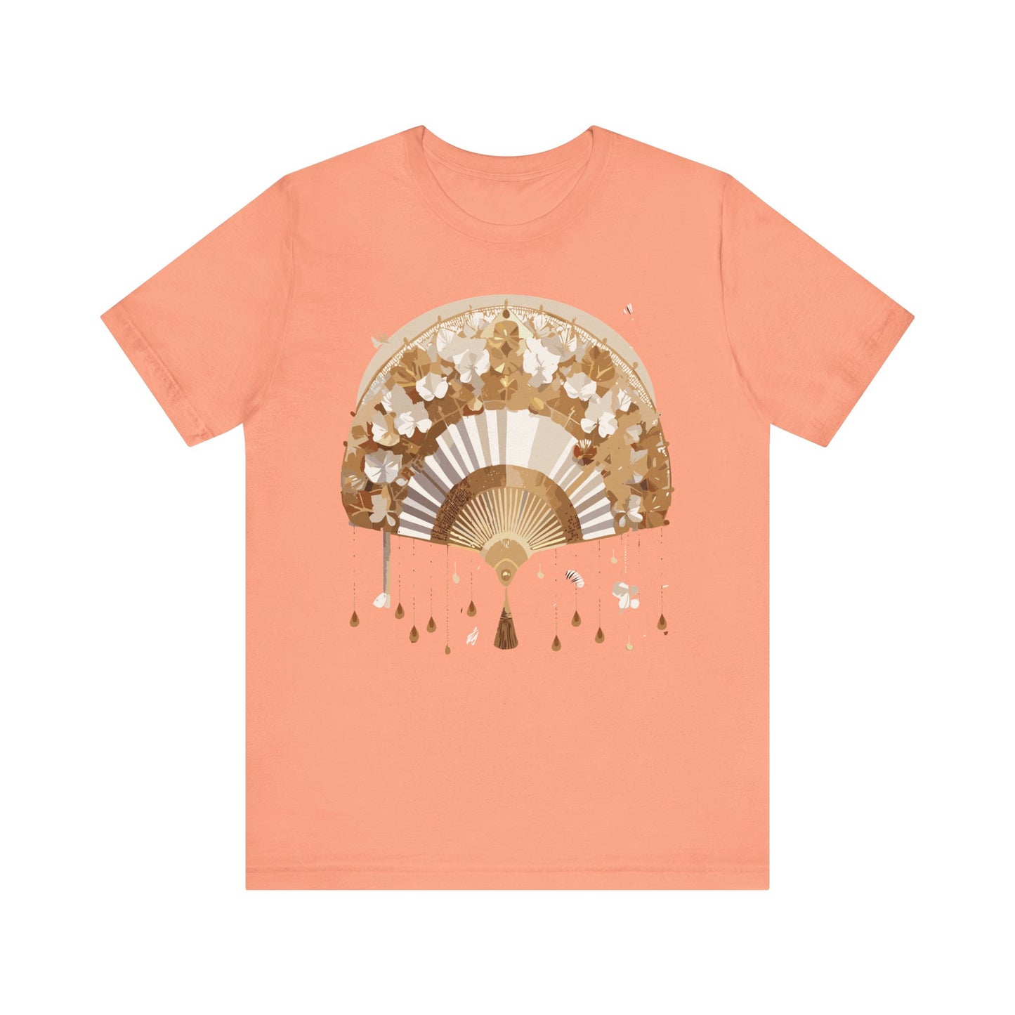 Fan shirt, Shirt with Fan, Tee Shirt with Gold Blower