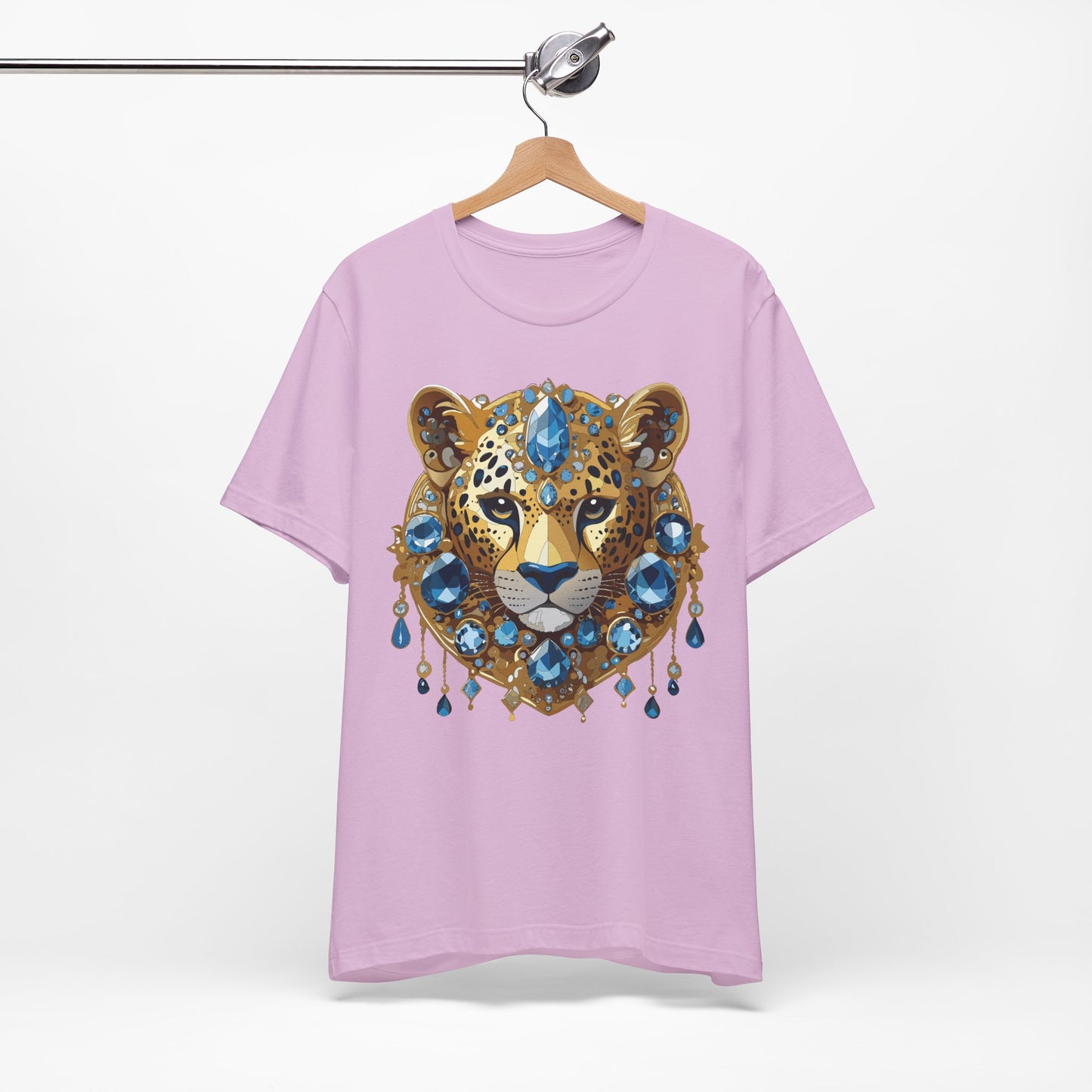 Animal Shirt, Shirt with Animal, Tee Shirt with Gold Animal Medal, Shirt with Antique Animal Medallion