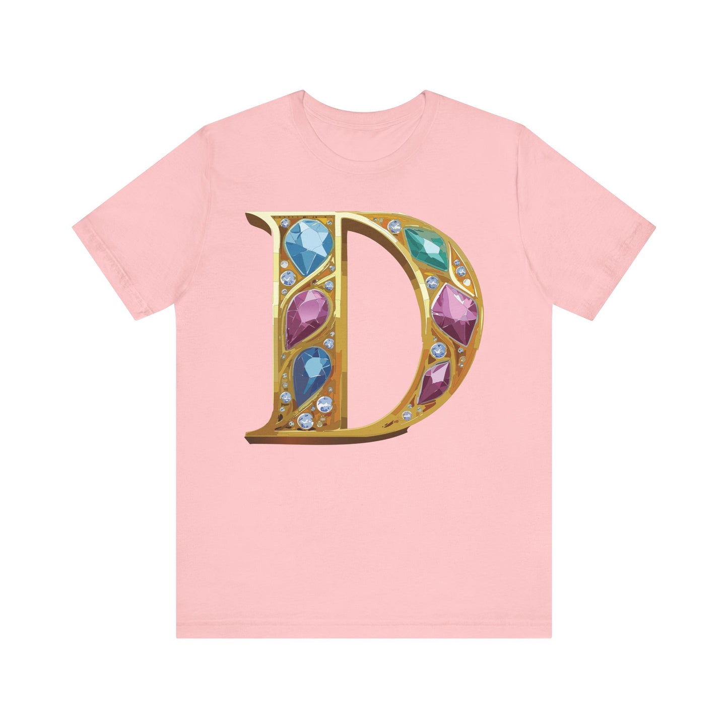 Letter Shirt, Shirt with Letters, Tee Shirt with Gold Letter, Shirt with Antique Letters