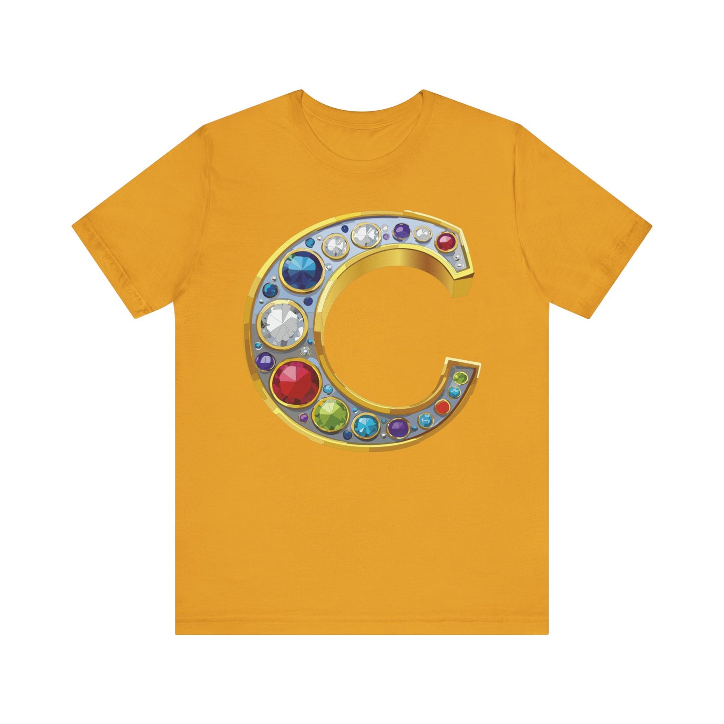 Letter Shirt, Shirt with Letters, Tee Shirt with Gold Letter, Shirt with Antique Letters