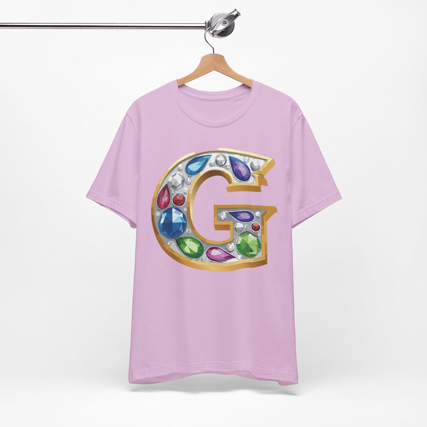 Letter Shirt, Shirt with Letters, Tee Shirt with Gold Letter, Shirt with Antique Letters