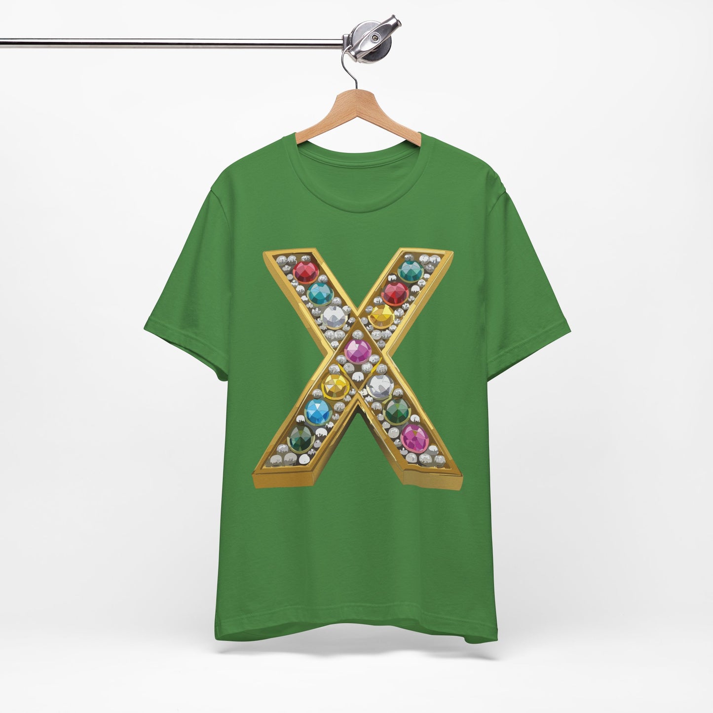 Letter Shirt, Shirt with Letters, Tee Shirt with Gold Letter, Shirt with Antique Letters
