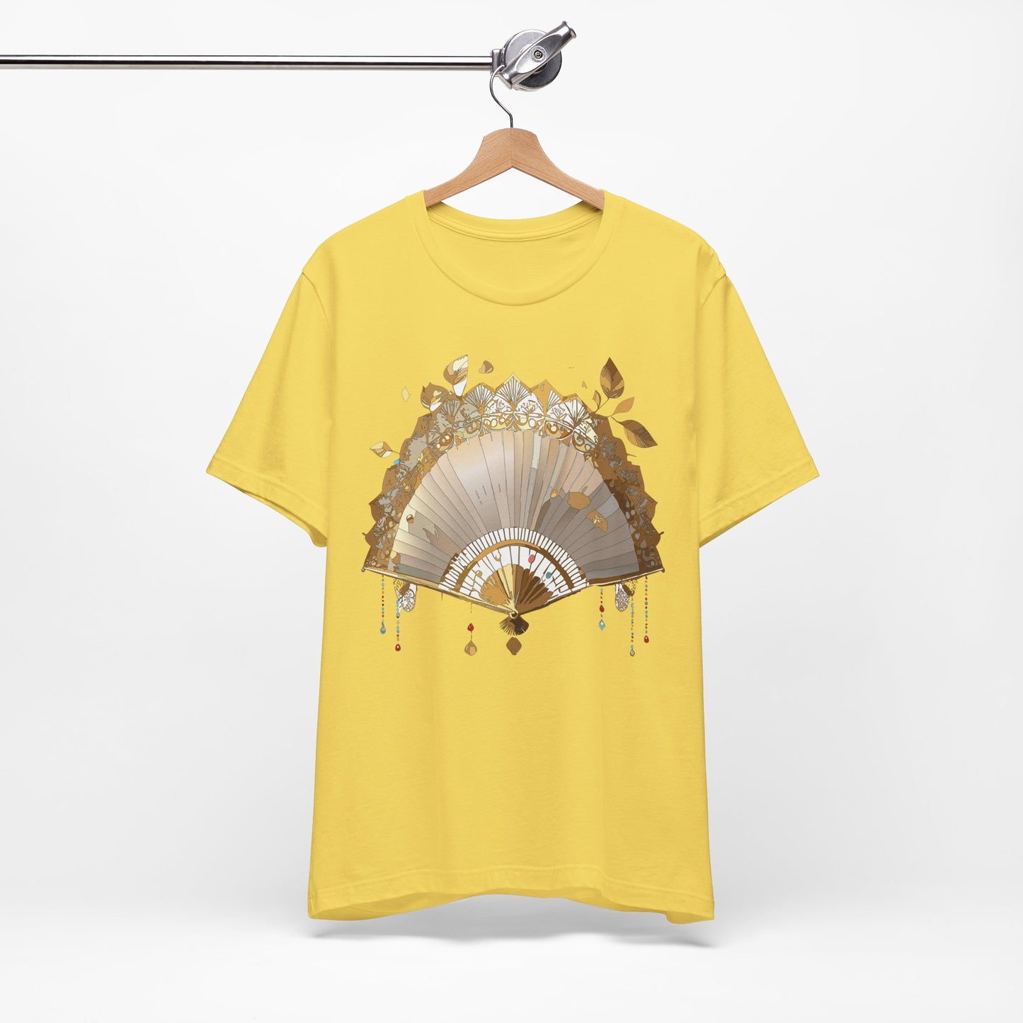 Fan shirt, Shirt with Fan, Tee Shirt with Gold Blower