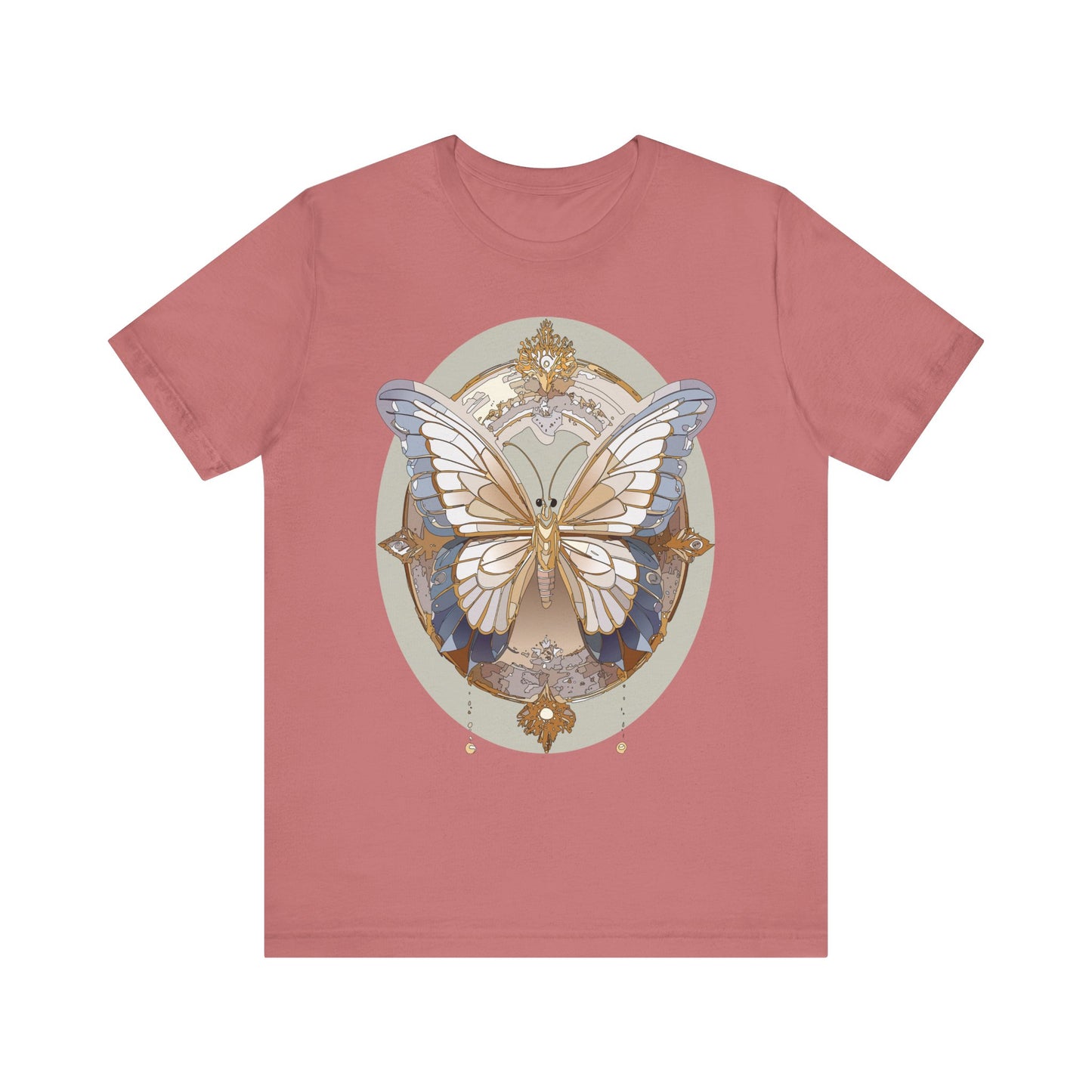 Butterfly Shirt, Shirt with Butterfly, Tee Shirt with Antique Butterfly