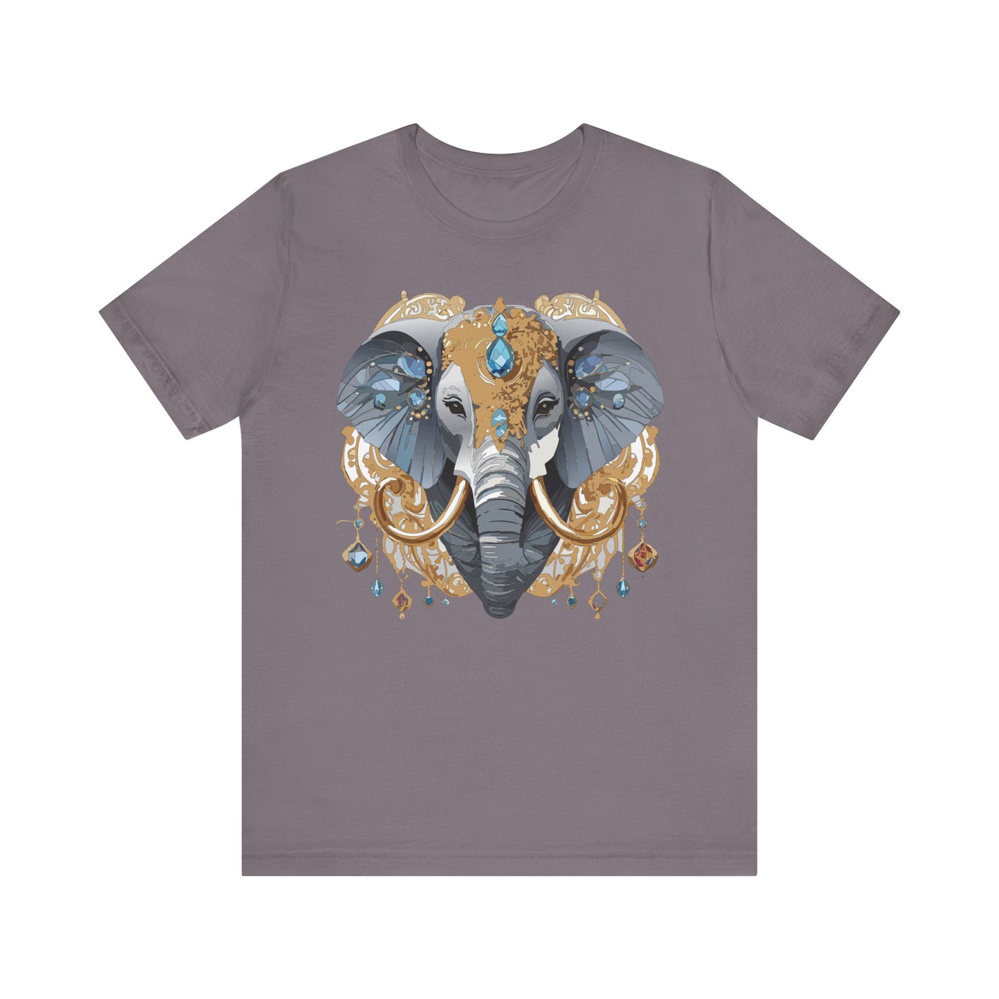 Animal Shirt, Shirt with Animal, Tee Shirt with Gold Animal Medal, Shirt with Antique Animal Medallion