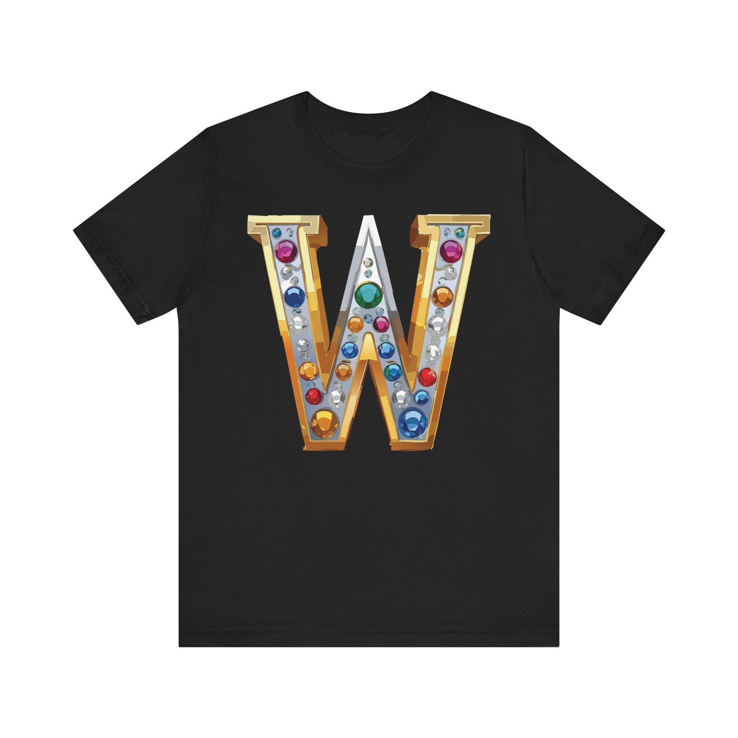 Letter Shirt, Shirt with Letters, Tee Shirt with Gold Letter, Shirt with Antique Letters