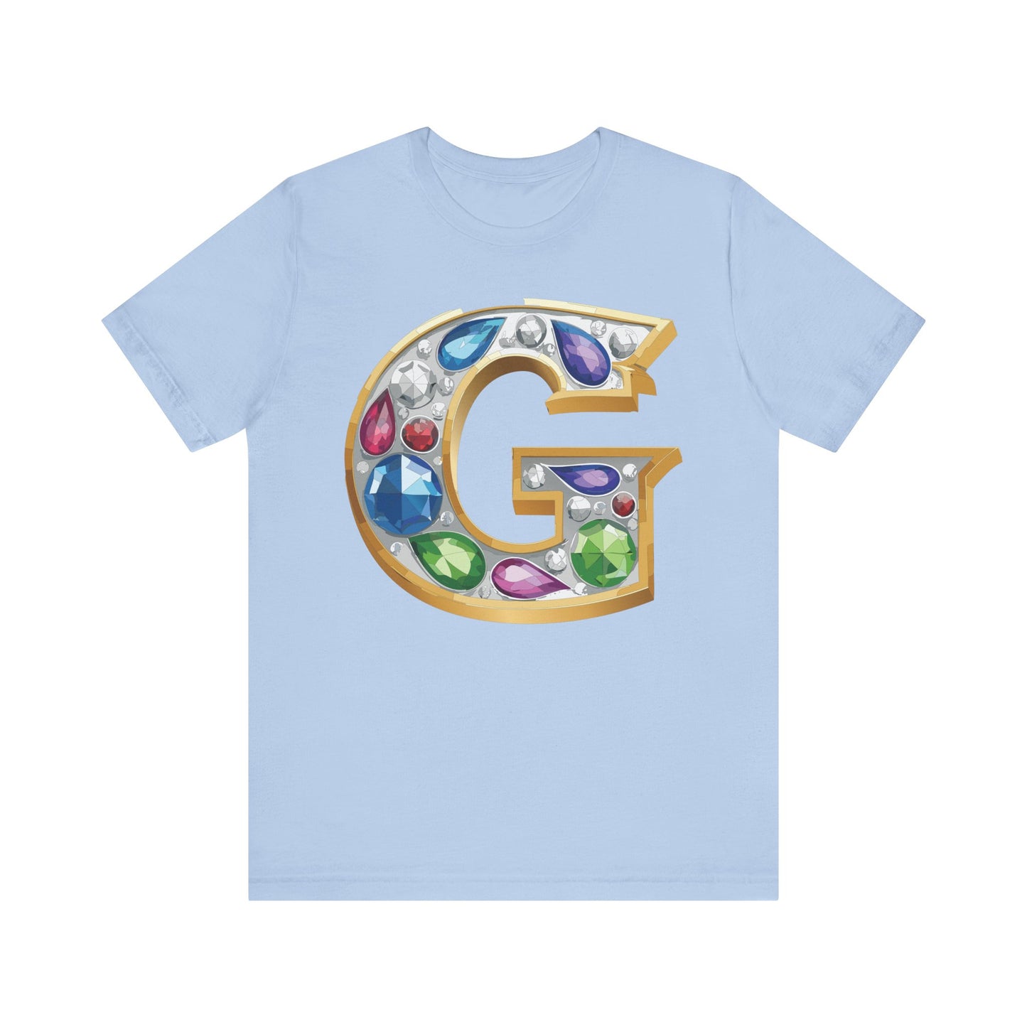 Letter Shirt, Shirt with Letters, Tee Shirt with Gold Letter, Shirt with Antique Letters