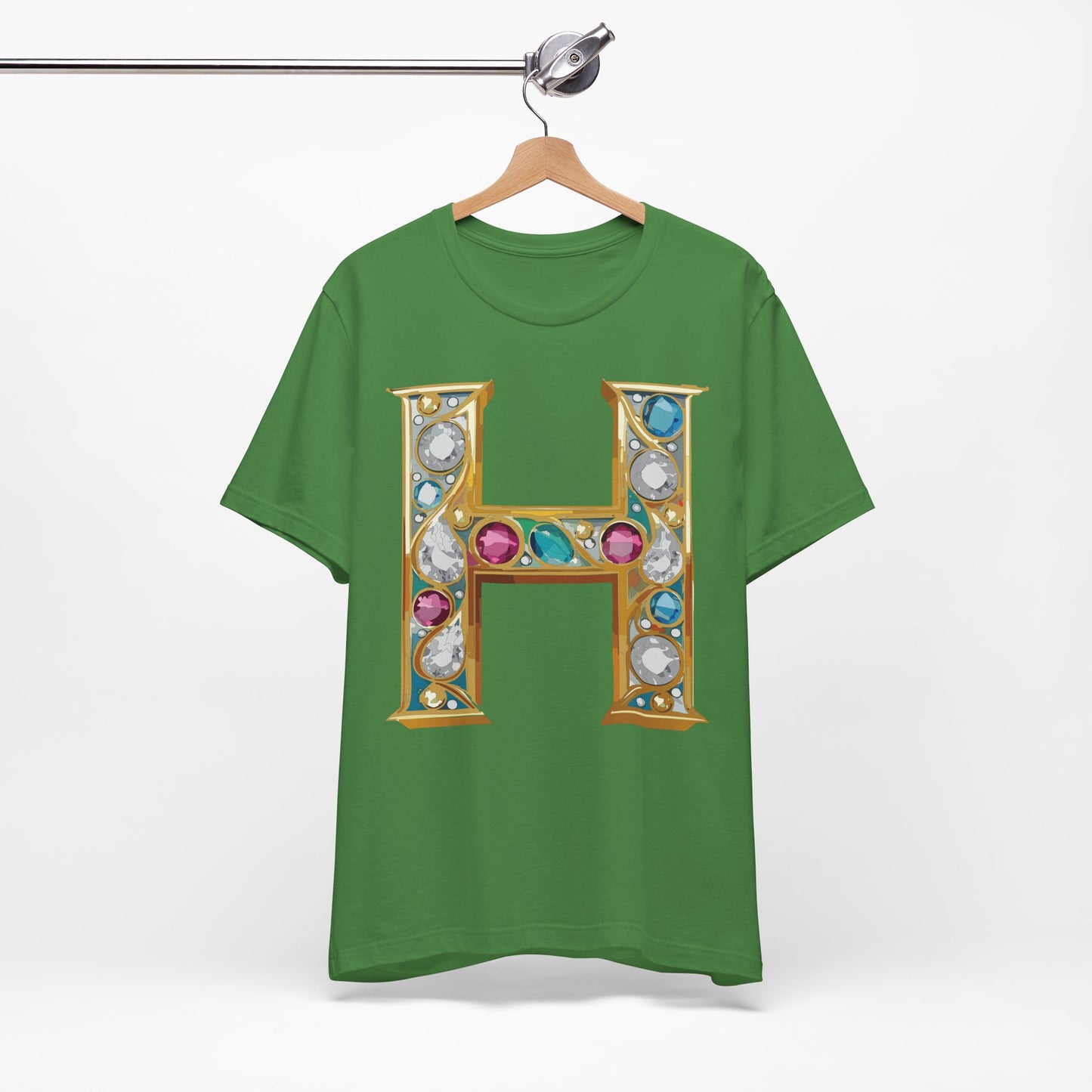 Letter Shirt, Shirt with Letters, Tee Shirt with Gold Letter, Shirt with Antique Letters