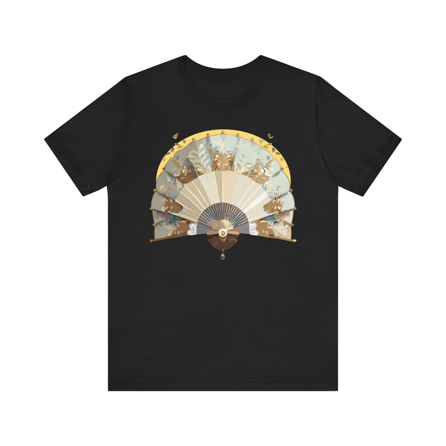 Fan shirt, Shirt with Fan, Tee Shirt with Gold Blower