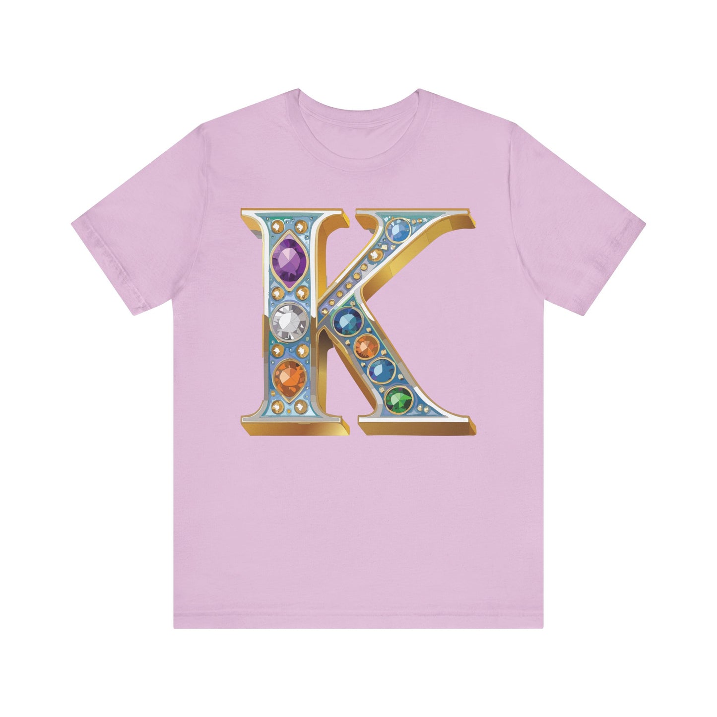 Letter Shirt, Shirt with Letters, Tee Shirt with Gold Letter, Shirt with Antique Letters