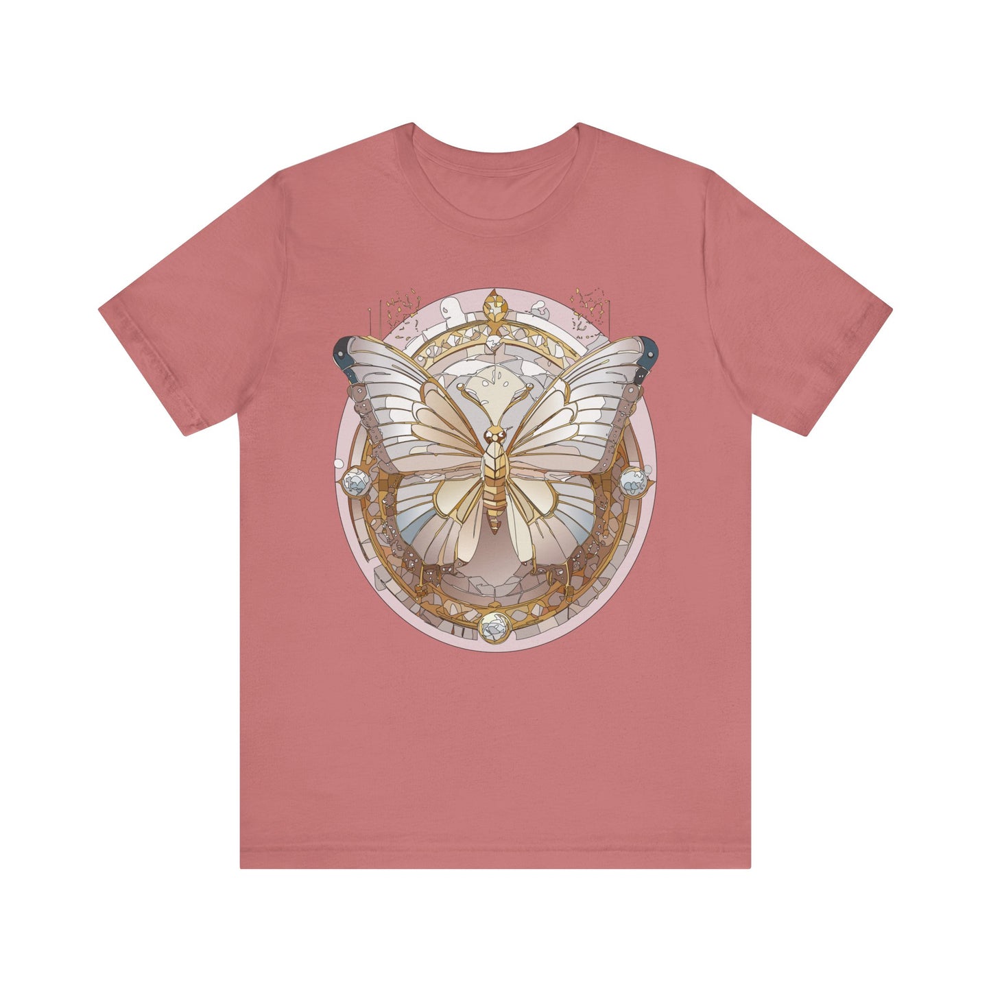 Butterfly Shirt, Shirt with Butterfly, Tee Shirt with Antique Butterfly