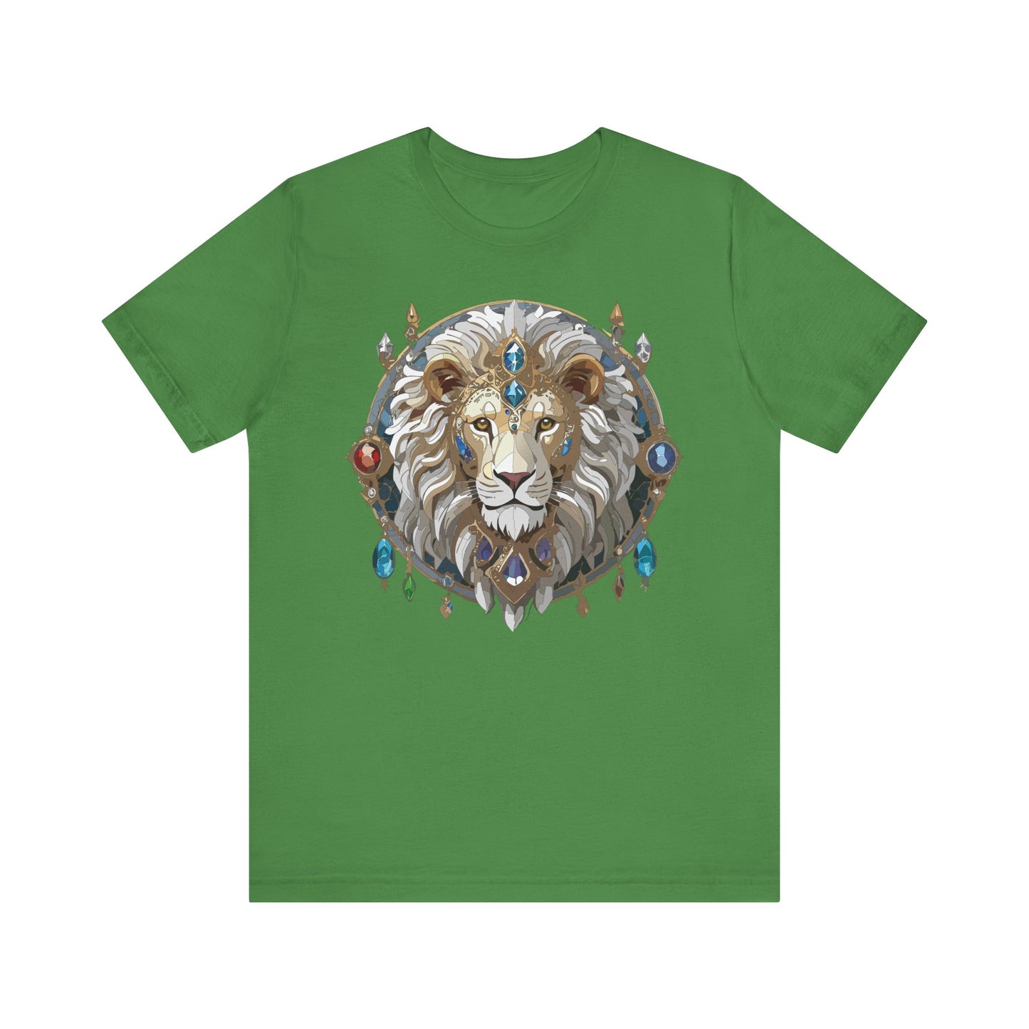 Animal Shirt, Shirt with Animal, Tee Shirt with Gold Animal Medal, Shirt with Antique Animal Medallion
