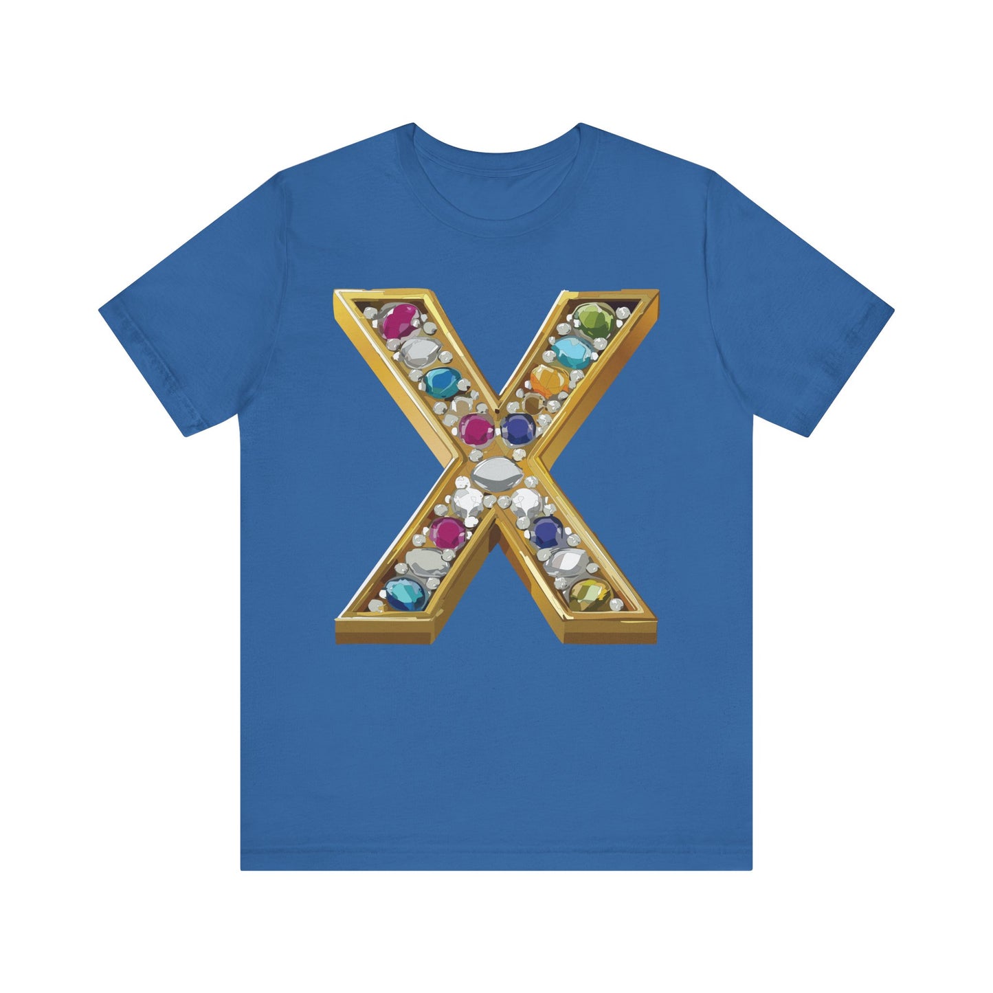 Letter Shirt, Shirt with Letters, Tee Shirt with Gold Letter, Shirt with Antique Letters