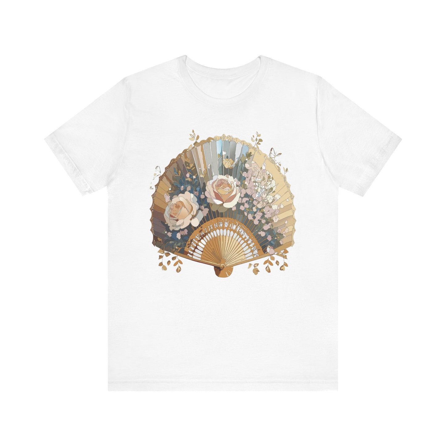 Fan shirt, Shirt with Fan, Tee Shirt with Gold Blower