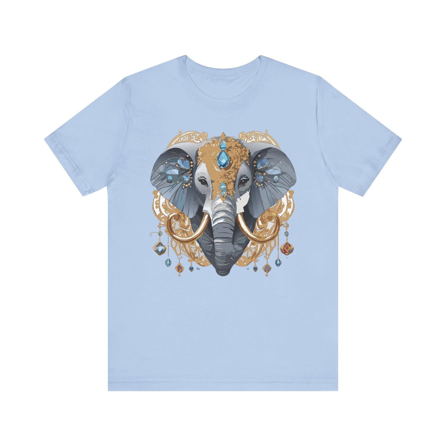 Animal Shirt, Shirt with Animal, Tee Shirt with Gold Animal Medal, Shirt with Antique Animal Medallion