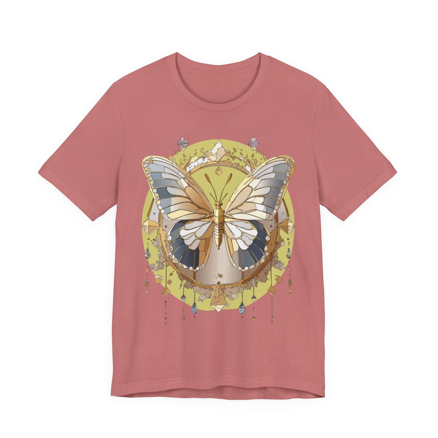 Butterfly Shirt, Shirt with Butterfly, Tee Shirt with Antique Butterfly
