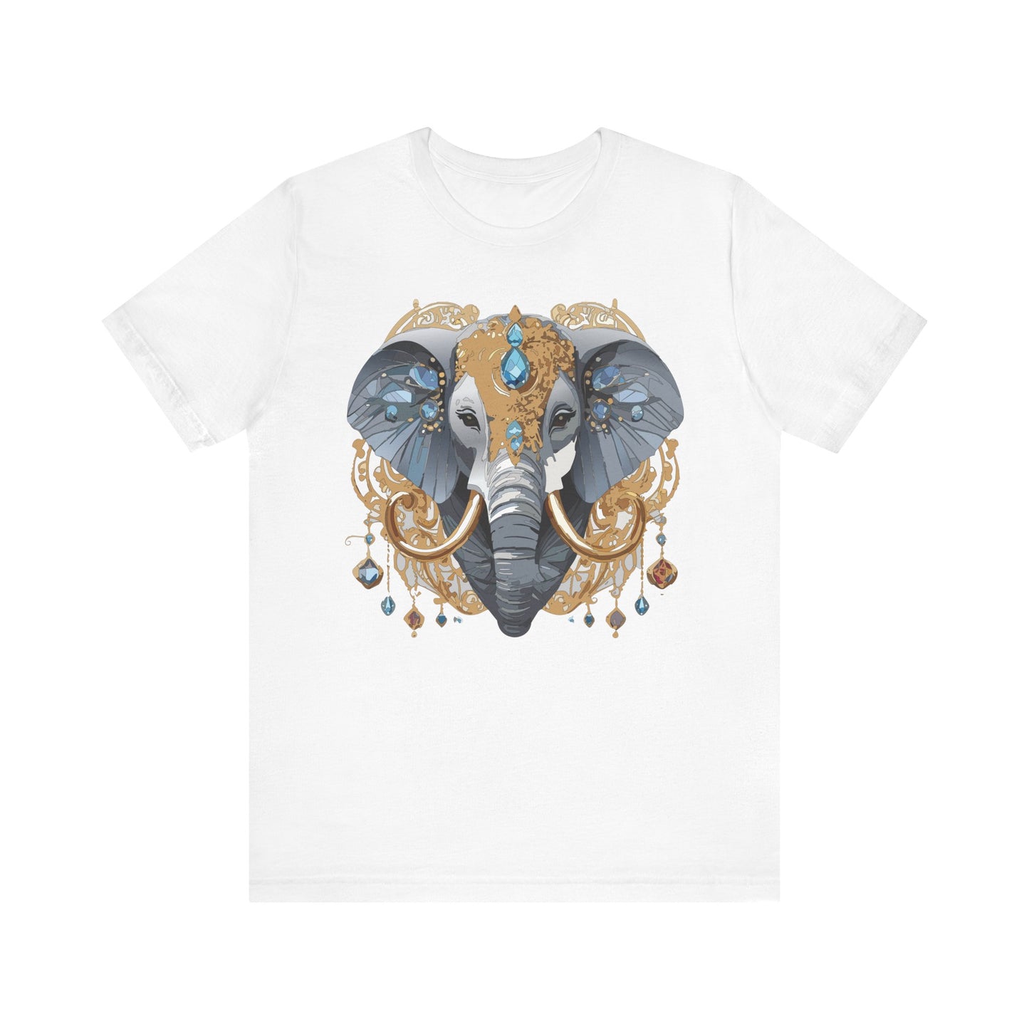 Animal Shirt, Shirt with Animal, Tee Shirt with Gold Animal Medal, Shirt with Antique Animal Medallion