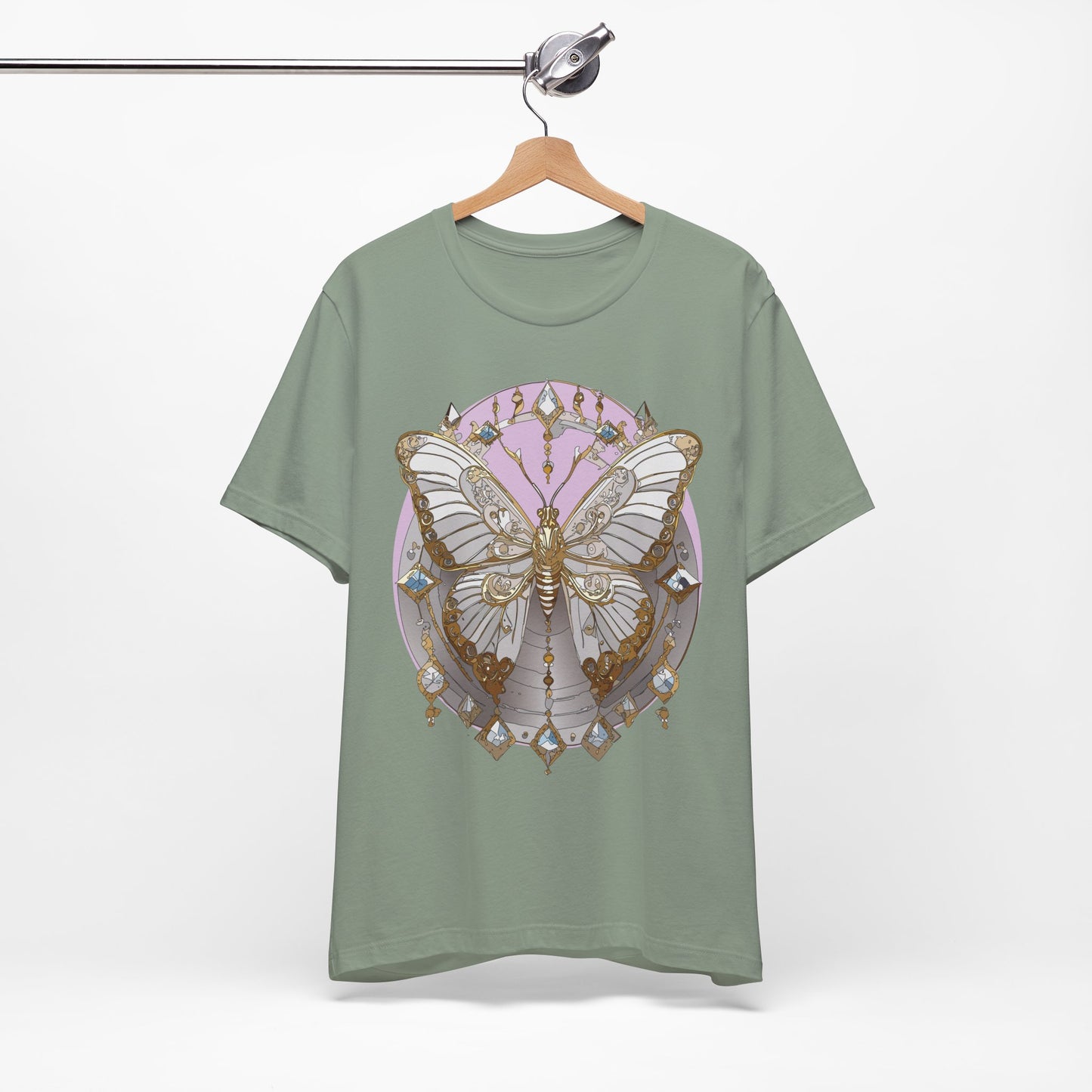 Butterfly Shirt, Shirt with Butterfly, Tee Shirt with Antique Butterfly