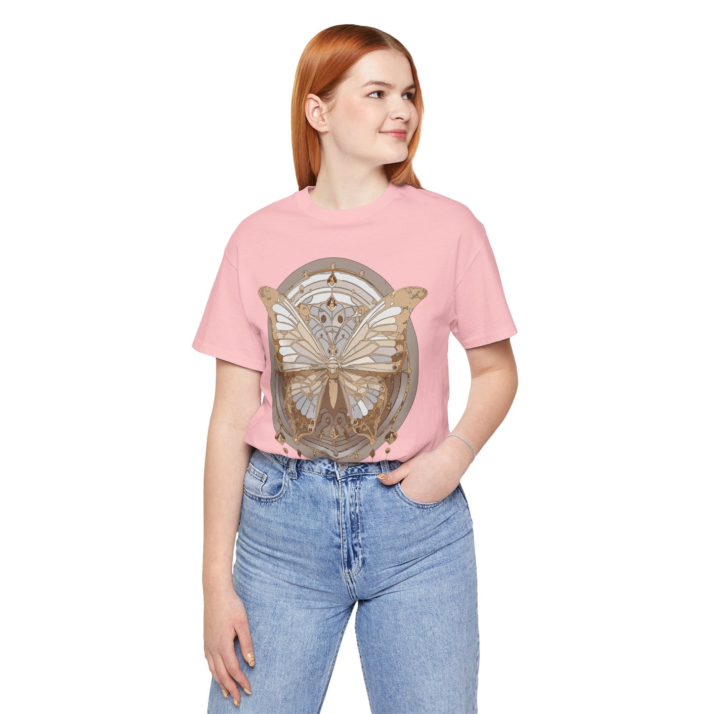 Butterfly Shirt, Shirt with Butterfly, Tee Shirt with Antique Butterfly