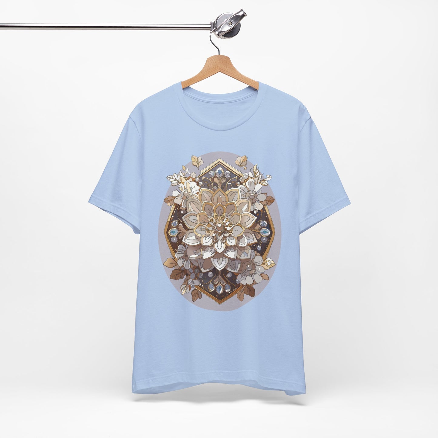 Floral Shirt, Flower Shirt, Tee Shirt with Antique Flower