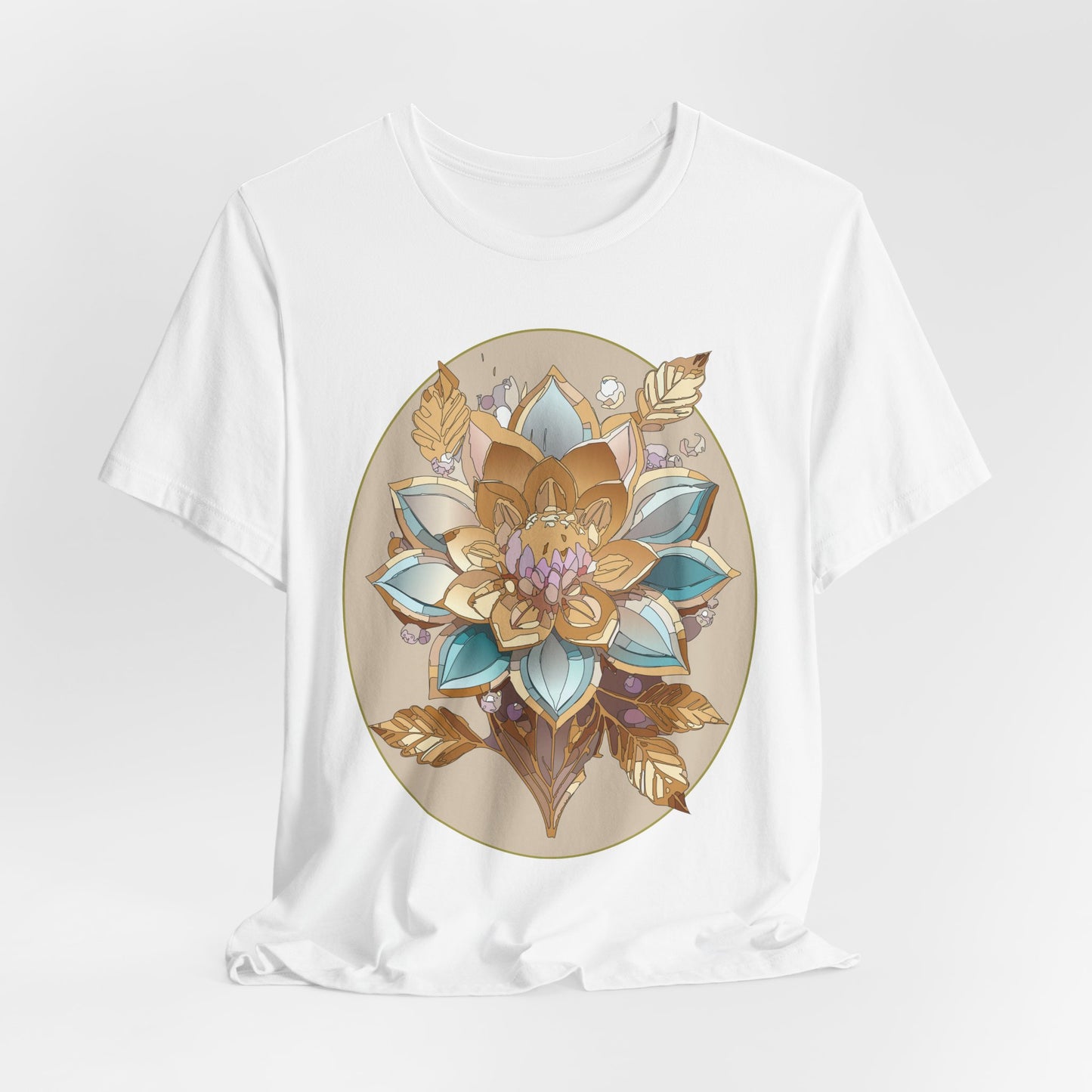 Floral Shirt, Flower Shirt, Tee Shirt with Antique Flower
