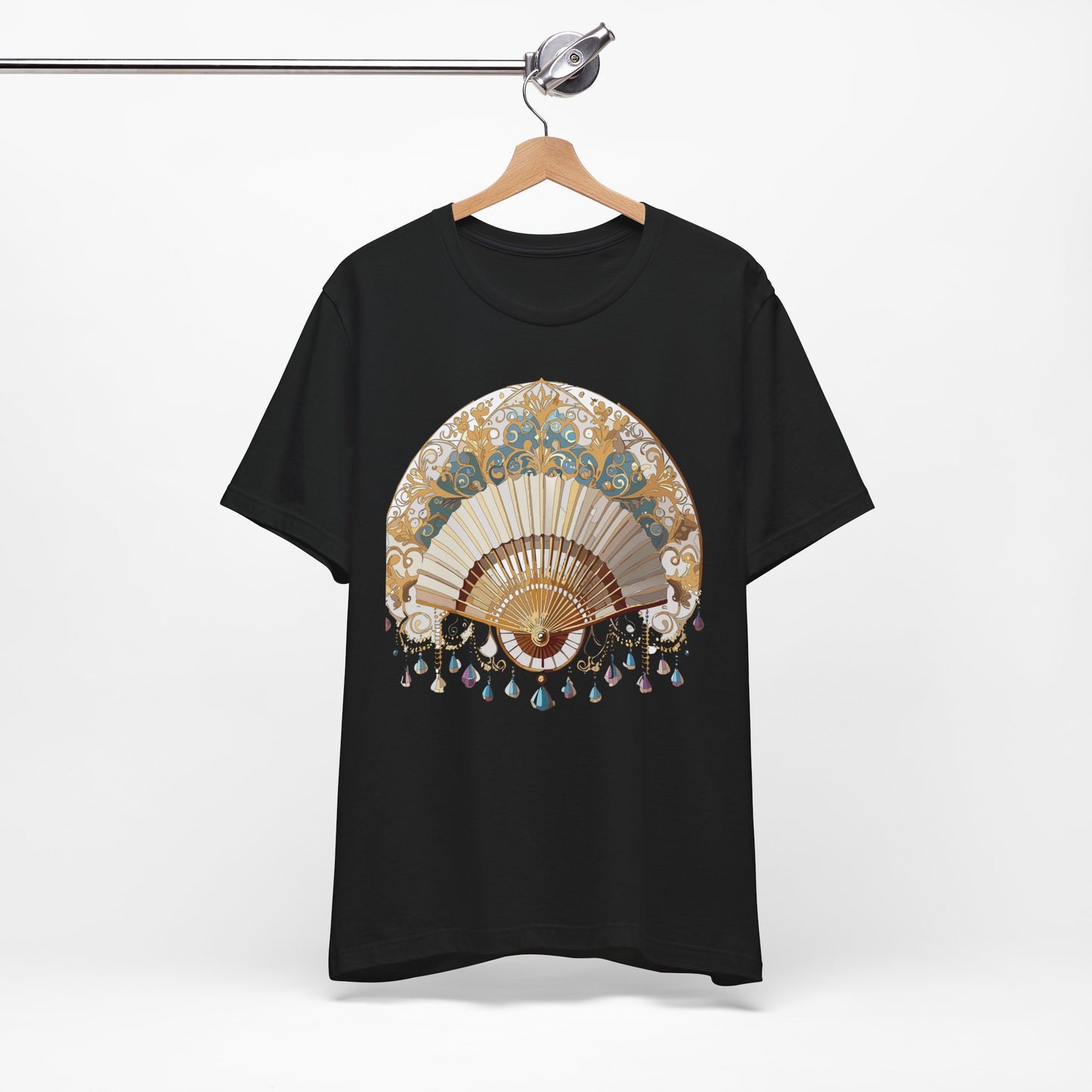 Fan shirt, Shirt with Fan, Tee Shirt with Gold Blower