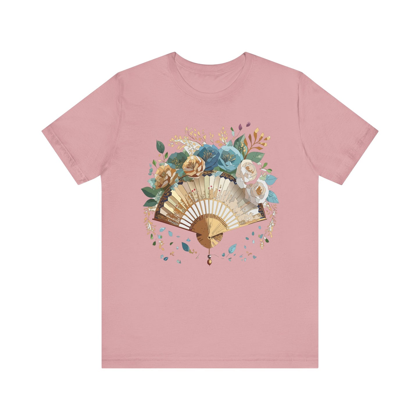 Fan shirt, Shirt with Fan, Tee Shirt with Gold Blower