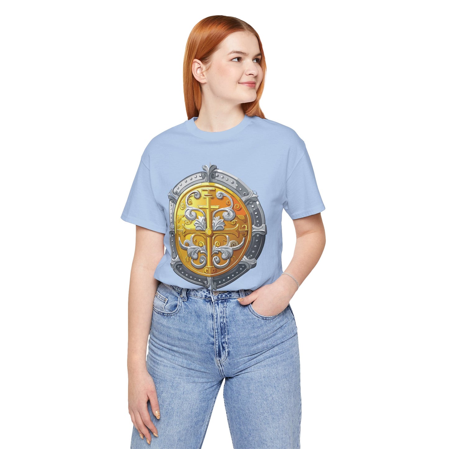 Coin Shirt, Shirt with Coin, Tee Shirt with Gold Coin, Shirt with Antique Coin