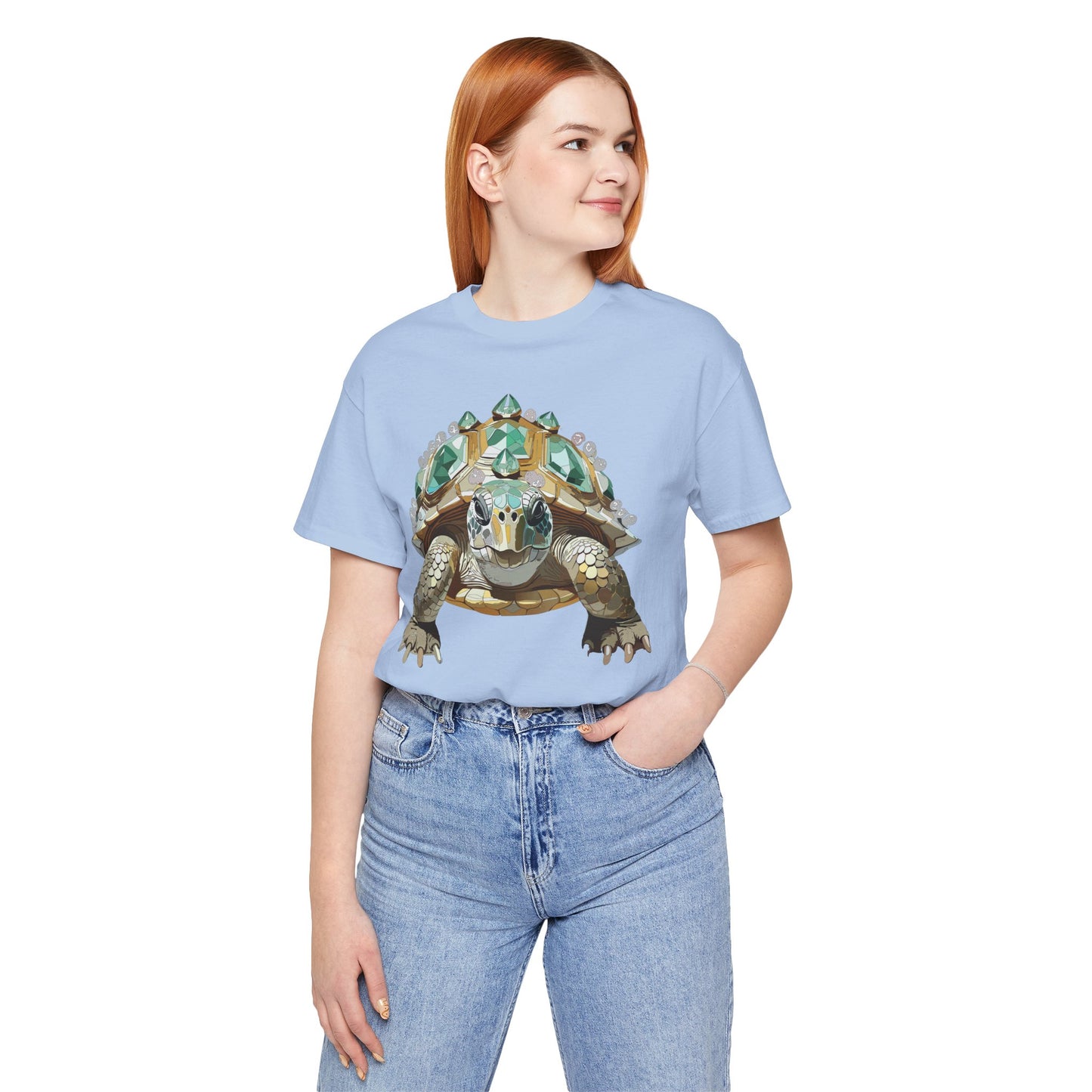 Animal Shirt, Shirt with Animal, Tee Shirt with Gold Animal Medal, Shirt with Antique Animal Medallion