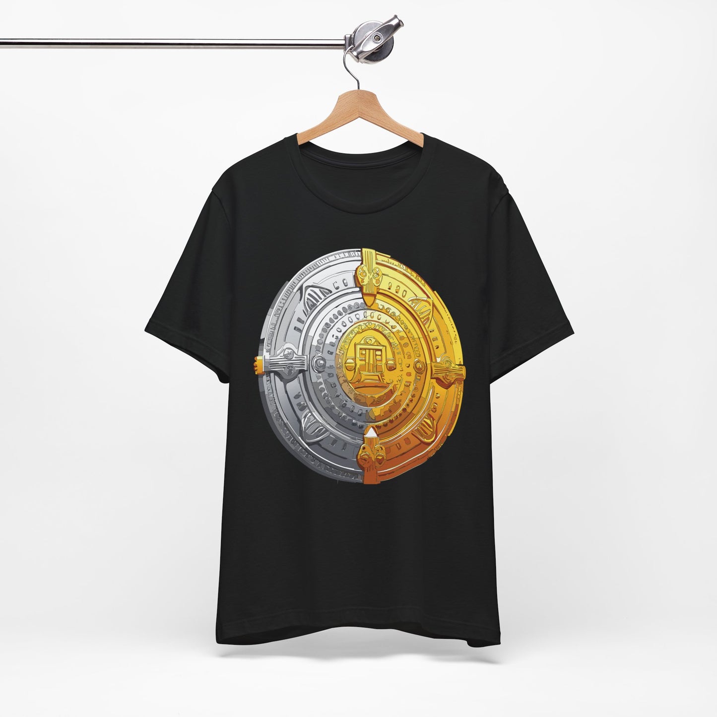 Coin Shirt, Shirt with Coin, Tee Shirt with Gold Coin, Shirt with Antique Coin