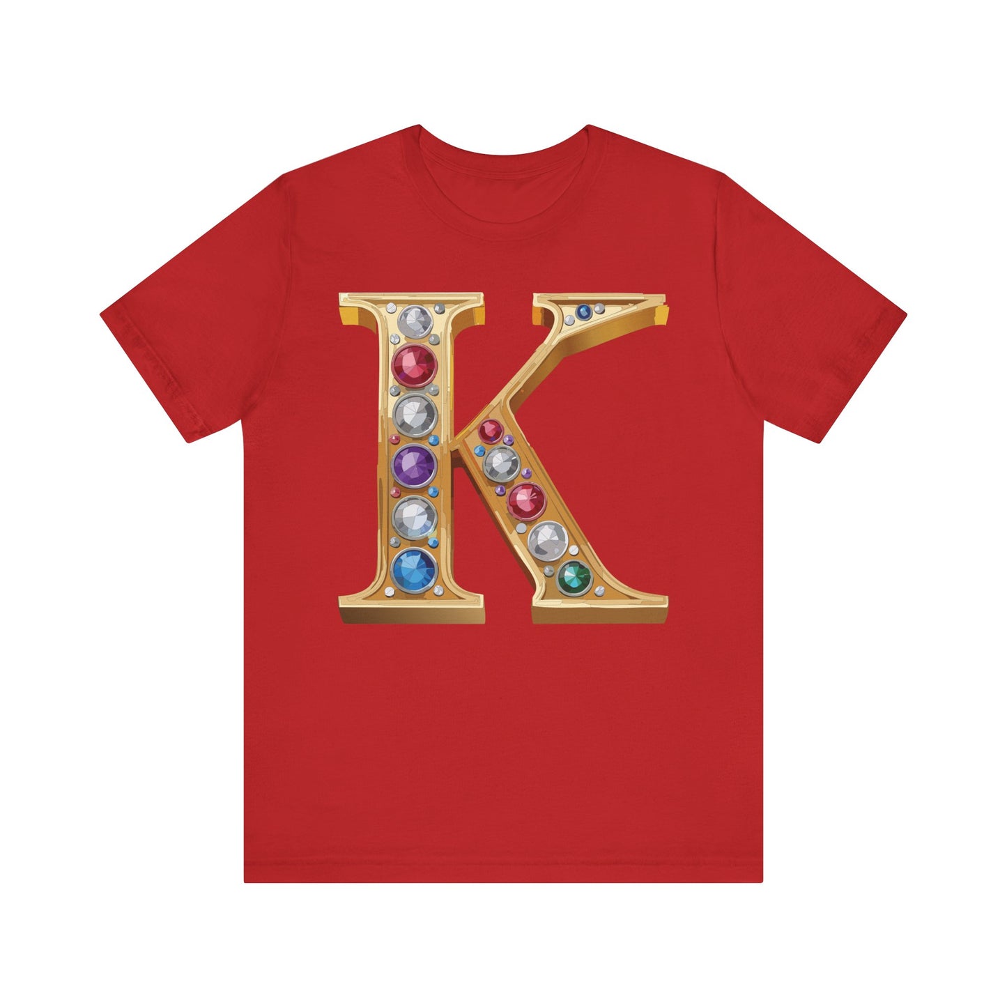 Letter Shirt, Shirt with Letters, Tee Shirt with Gold Letter, Shirt with Antique Letters