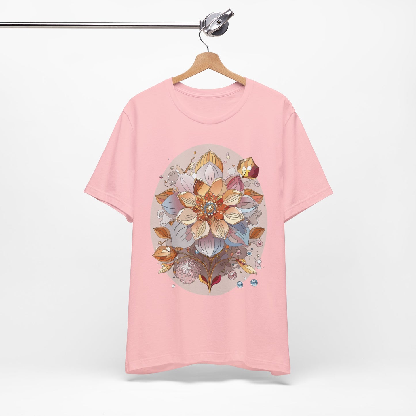 Floral Shirt, Flower Shirt, Tee Shirt with Antique Flower