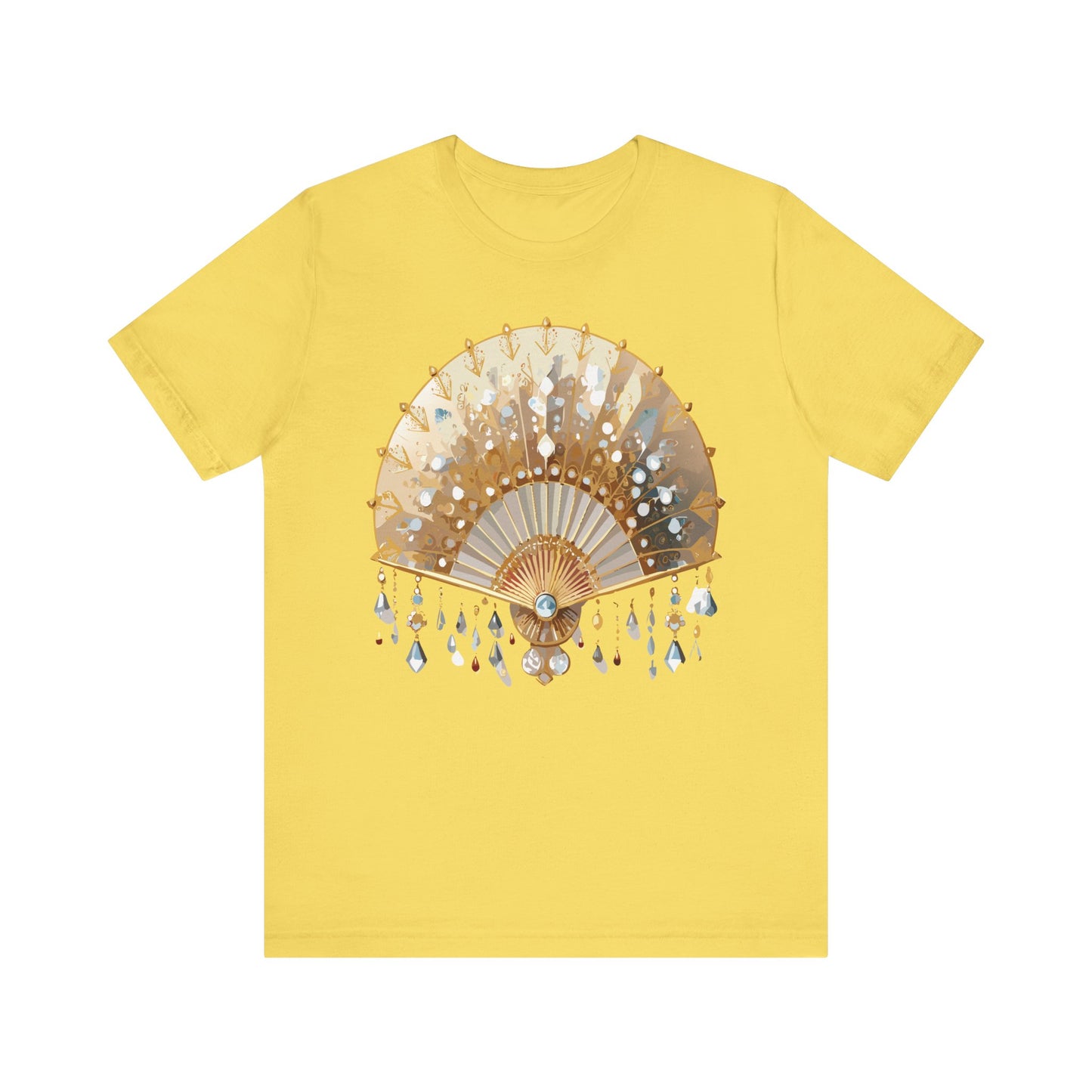 Fan shirt, Shirt with Fan, Tee Shirt with Gold Blower