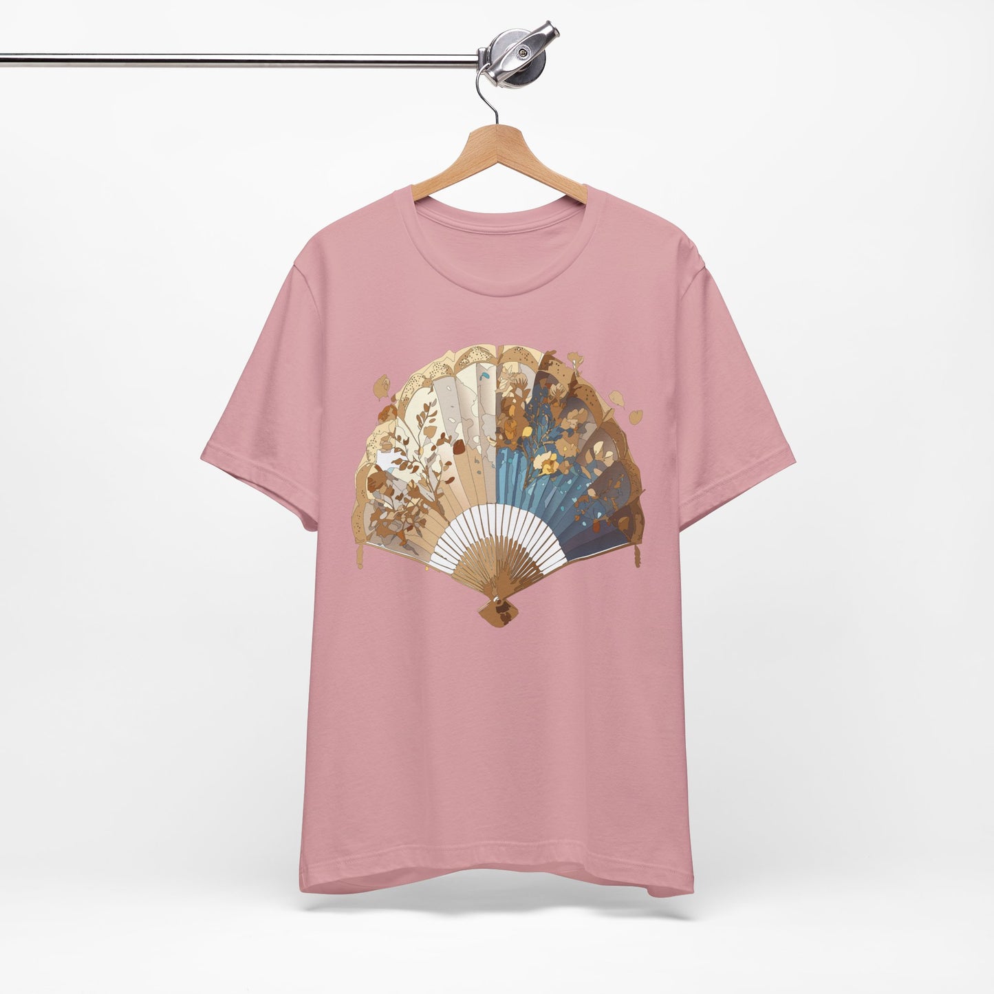 Fan shirt, Shirt with Fan, Tee Shirt with Gold Blower