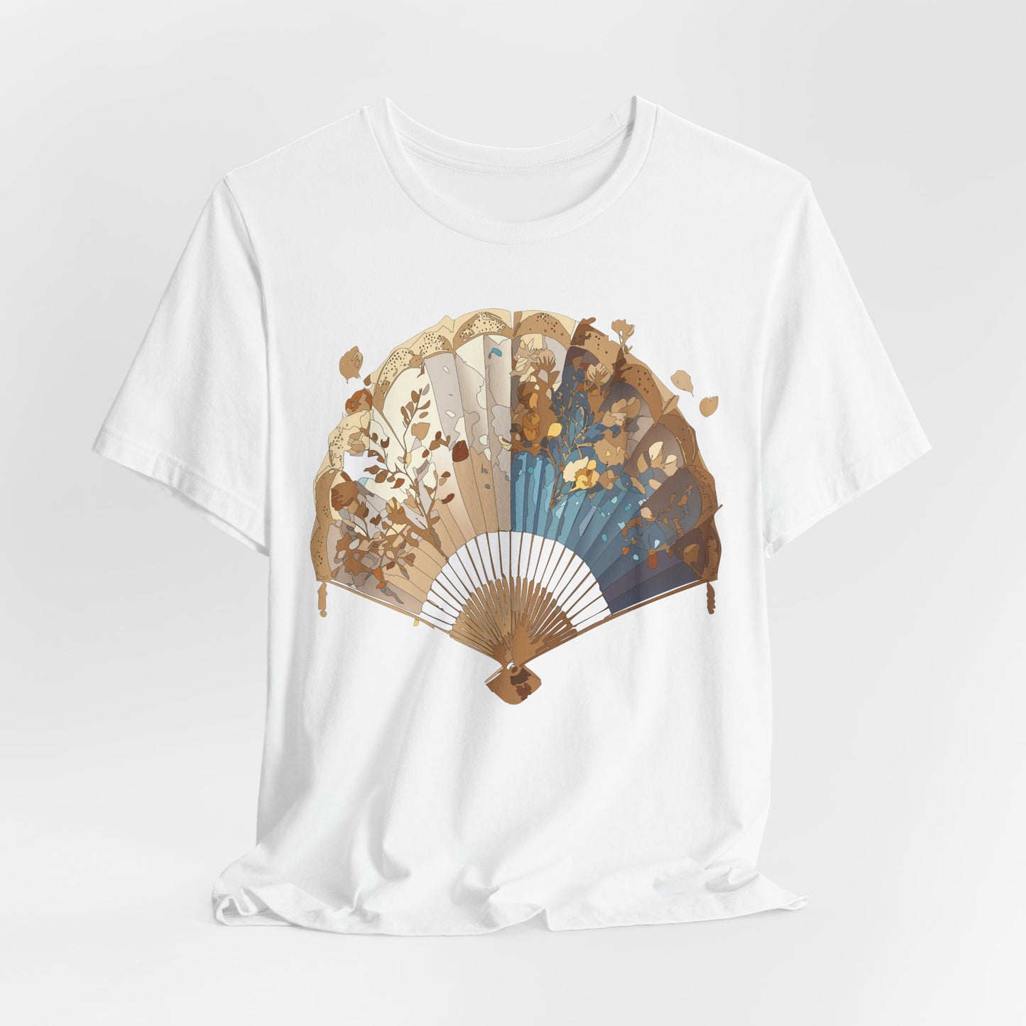 Fan shirt, Shirt with Fan, Tee Shirt with Gold Blower