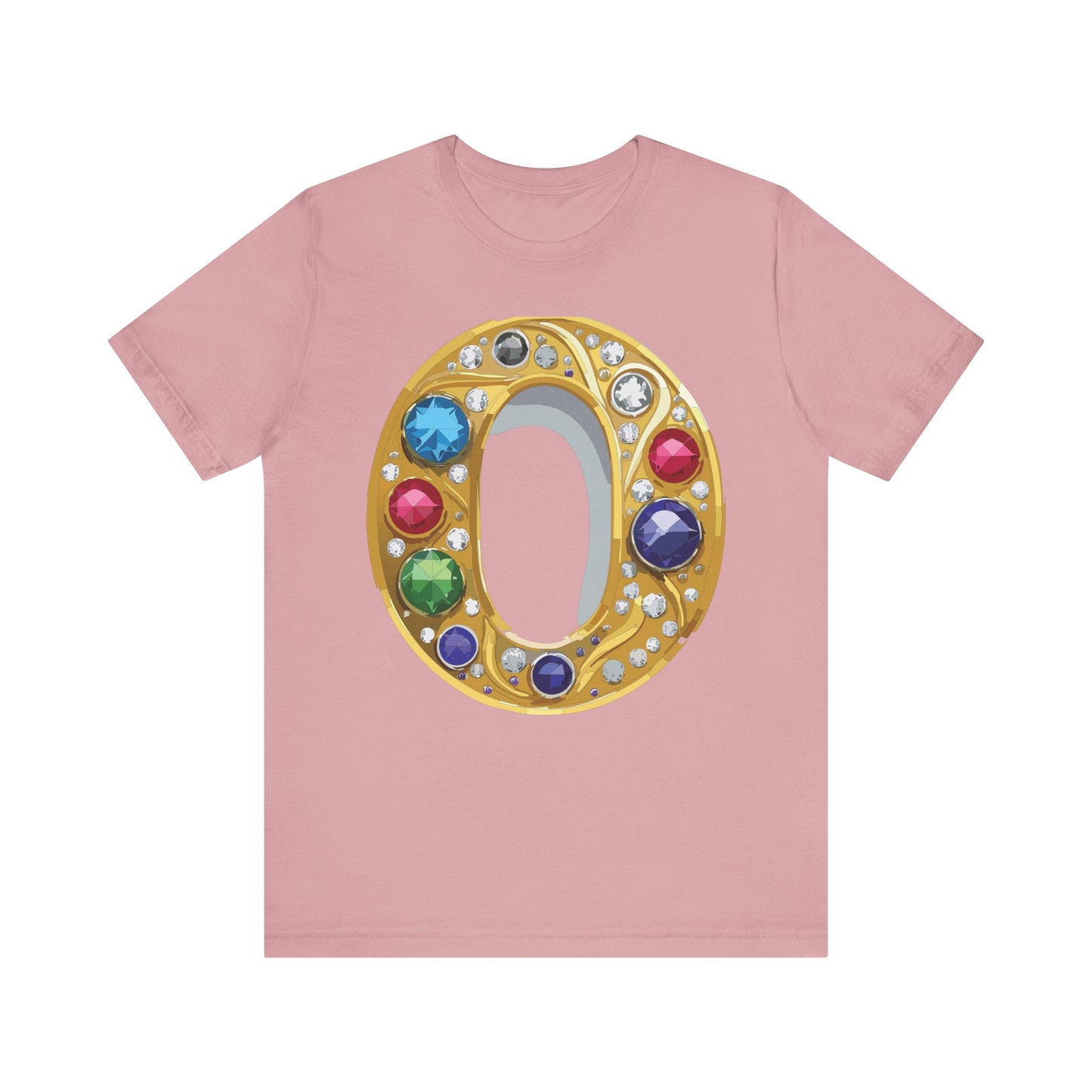 Letter Shirt, Shirt with Letters, Tee Shirt with Gold Letter, Shirt with Antique Letters