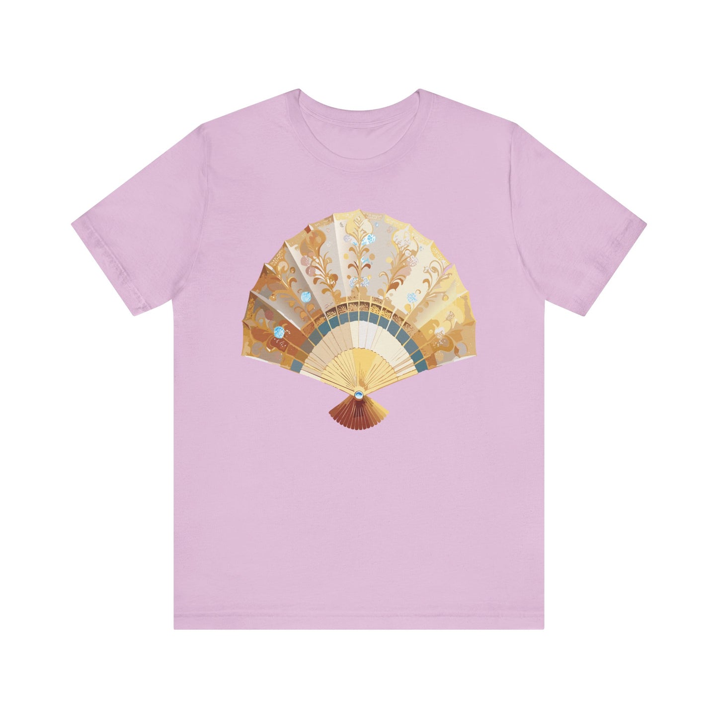 Fan shirt, Shirt with Fan, Tee Shirt with Gold Blower
