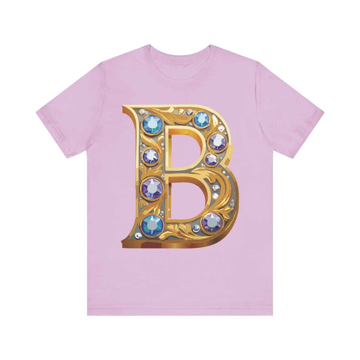 Letter Shirt, Shirt with Letters, Tee Shirt with Gold Letter, Shirt with Antique Letters