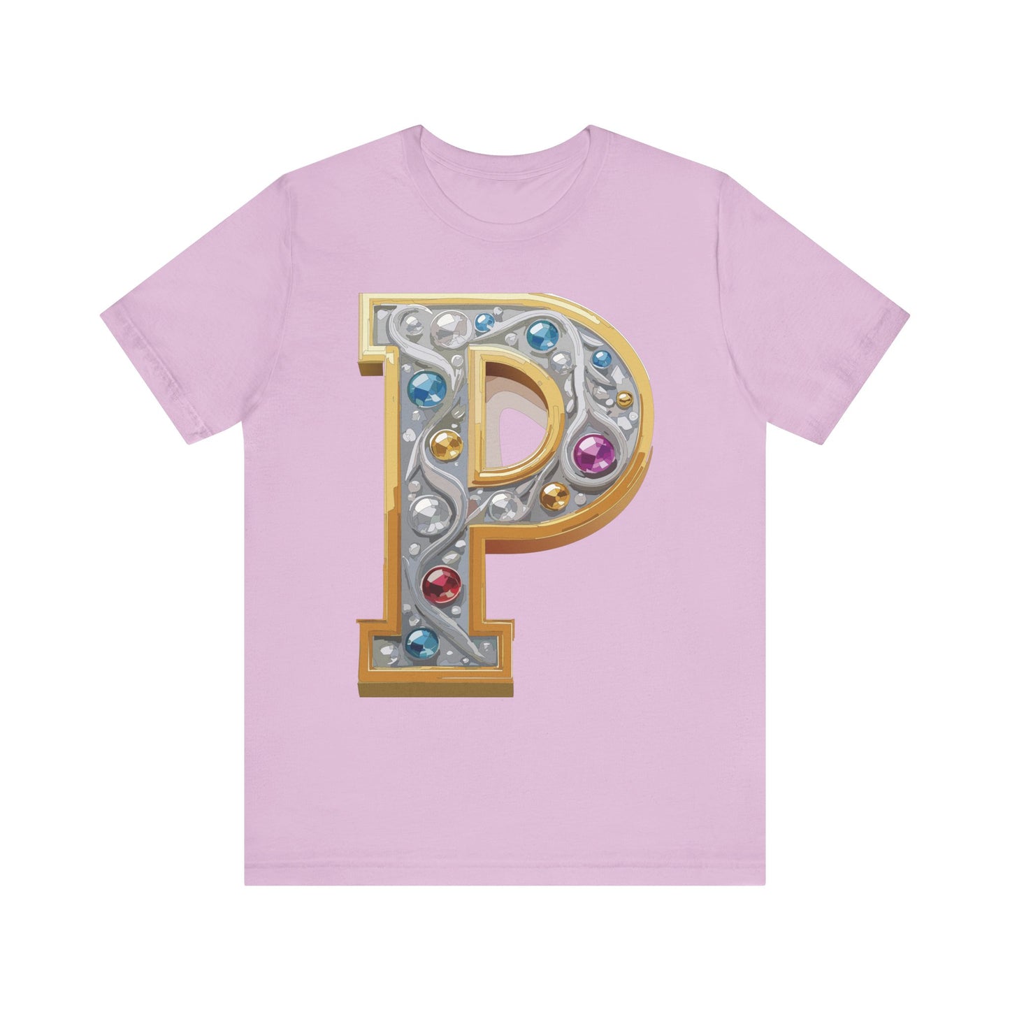 Letter Shirt, Shirt with Letters, Tee Shirt with Gold Letter, Shirt with Antique Letters