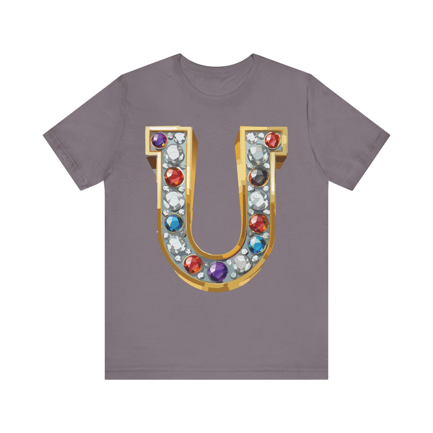 Letter Shirt, Shirt with Letters, Tee Shirt with Gold Letter, Shirt with Antique Letters