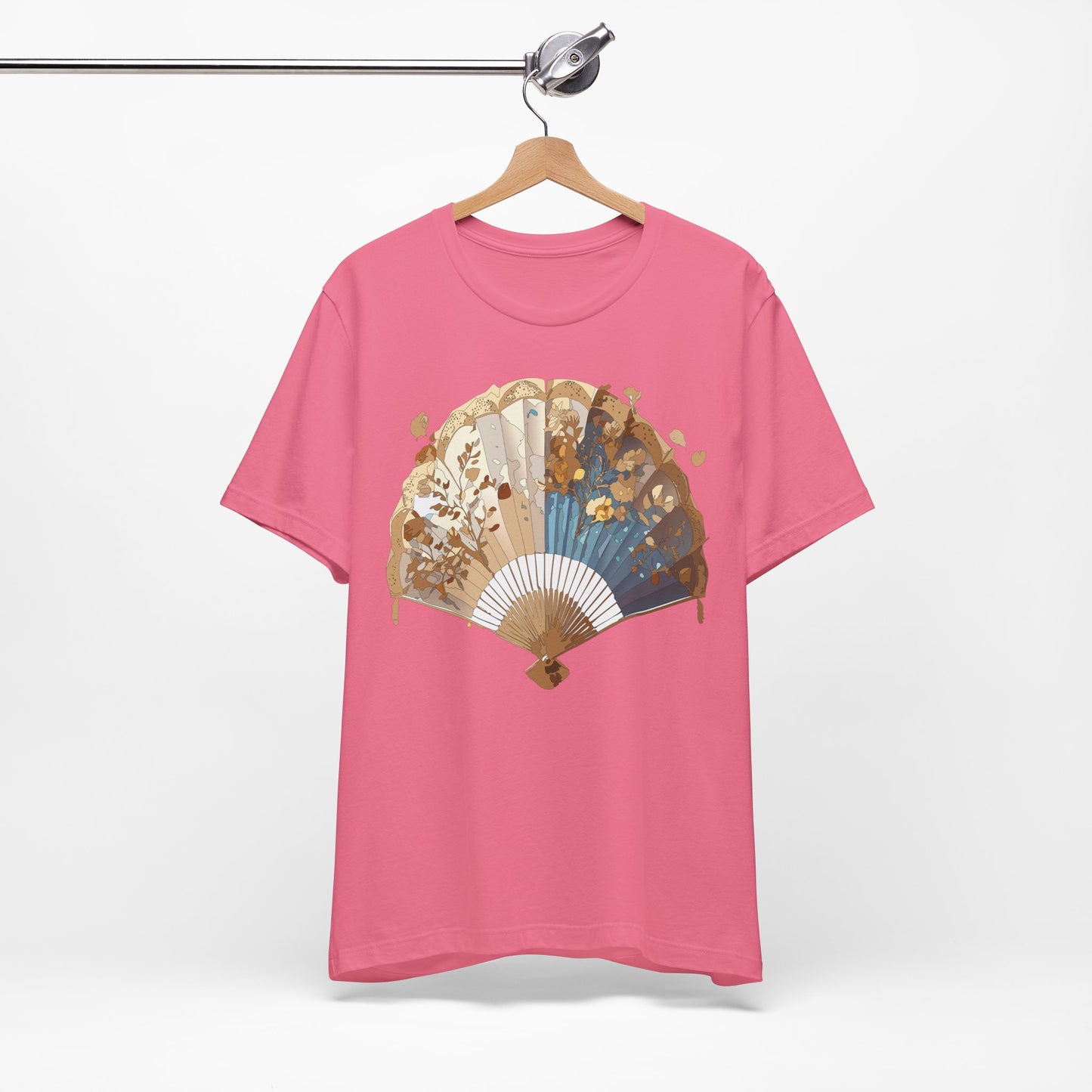 Fan shirt, Shirt with Fan, Tee Shirt with Gold Blower